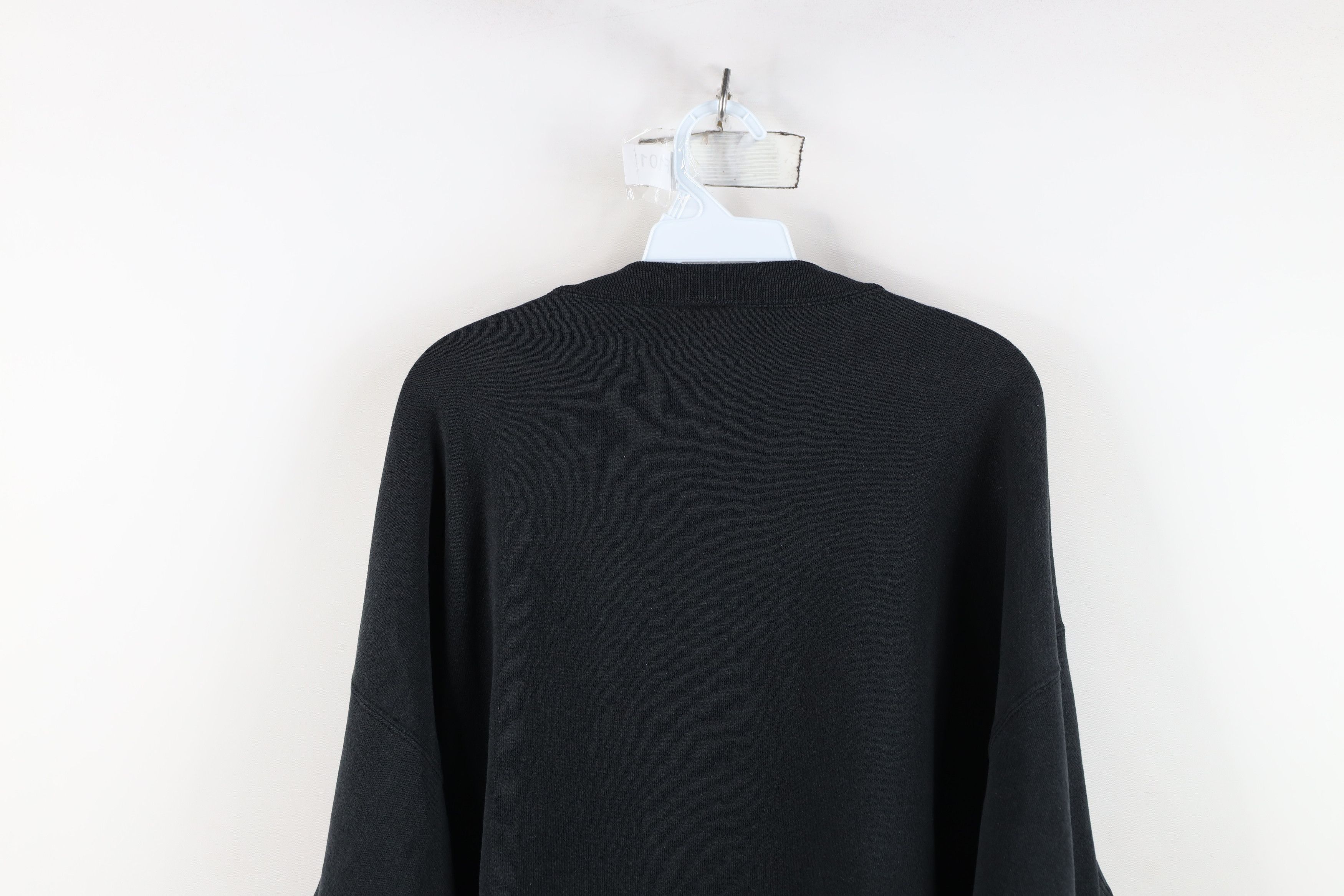 Vintage Vintage 90s Bike Heavyweight Crewneck Sweatshirt Black USA Size US XXL / EU 58 / 5 - 11 Thumbnail
