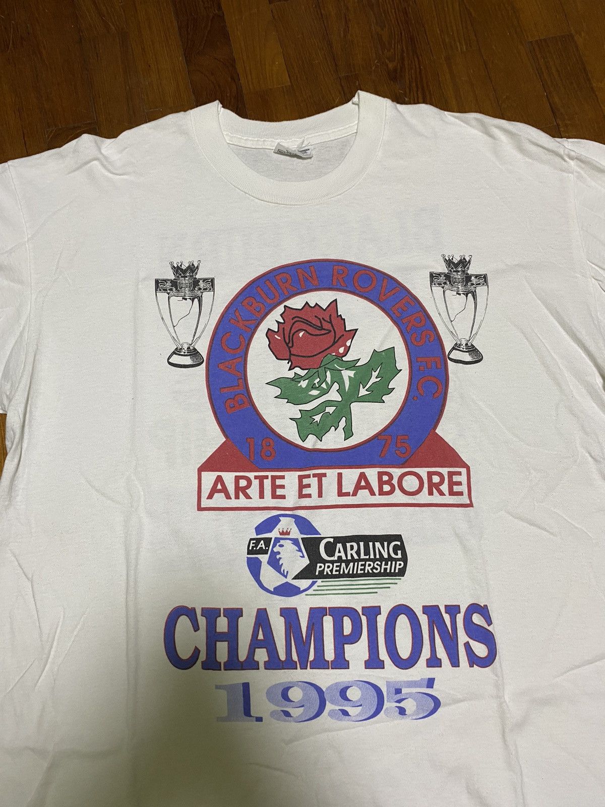 Vintage Vintage ‘95 Blackburn Rovers Carling Premiership Champs Tee Size US XL / EU 56 / 4 - 2 Thumbnail