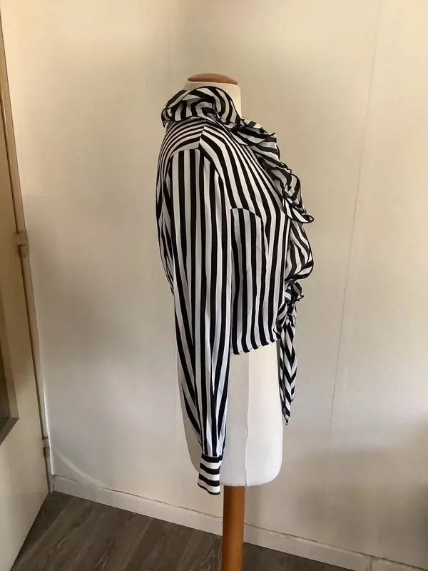 Kenzo KENZO 80s petal collar striped shirt Size XS / US 0-2 / IT 36-38 - 2 Thumbnail