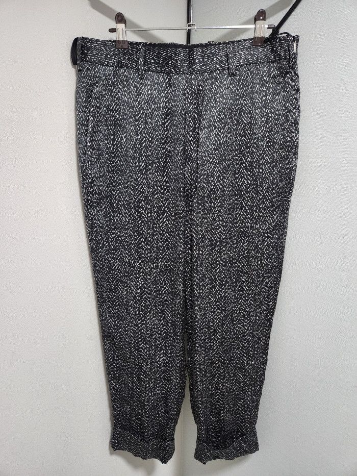 Neil Barrett neil barrett 헤링본 프린트 크롭팬츠 Size 28" / US 6 / IT 42 - 6 Thumbnail