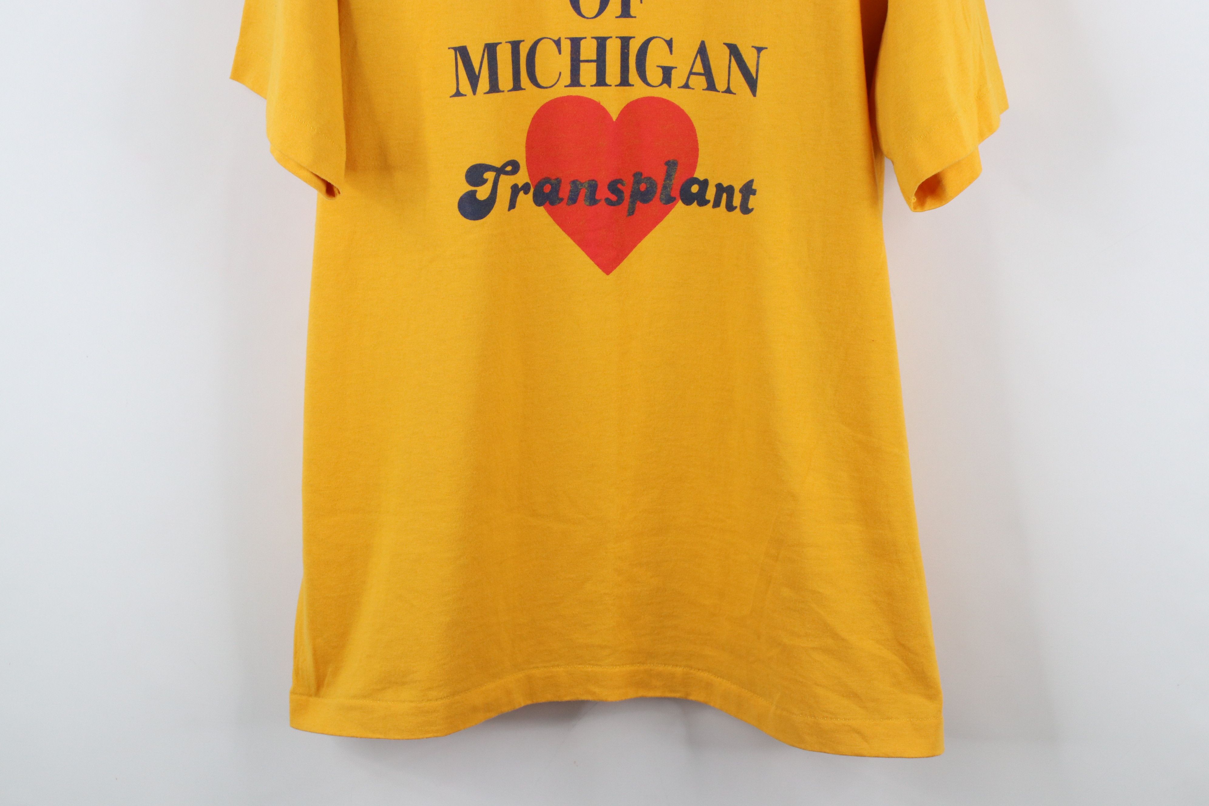 Vintage Vintage 90s University of Michigan Transplant T-Shirt USA Size US XL / EU 56 / 4 - 3 Thumbnail