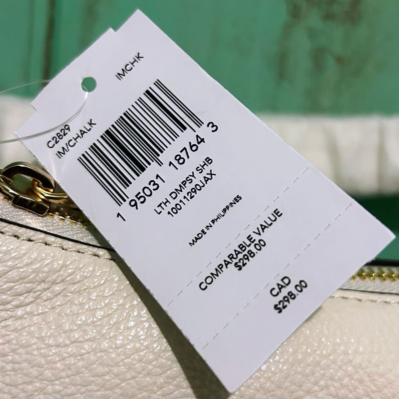 Coach Coach Dempsey Shoulder Bag Chalk Pebble Leather Patch C2829 Size ONE SIZE - 13 Thumbnail