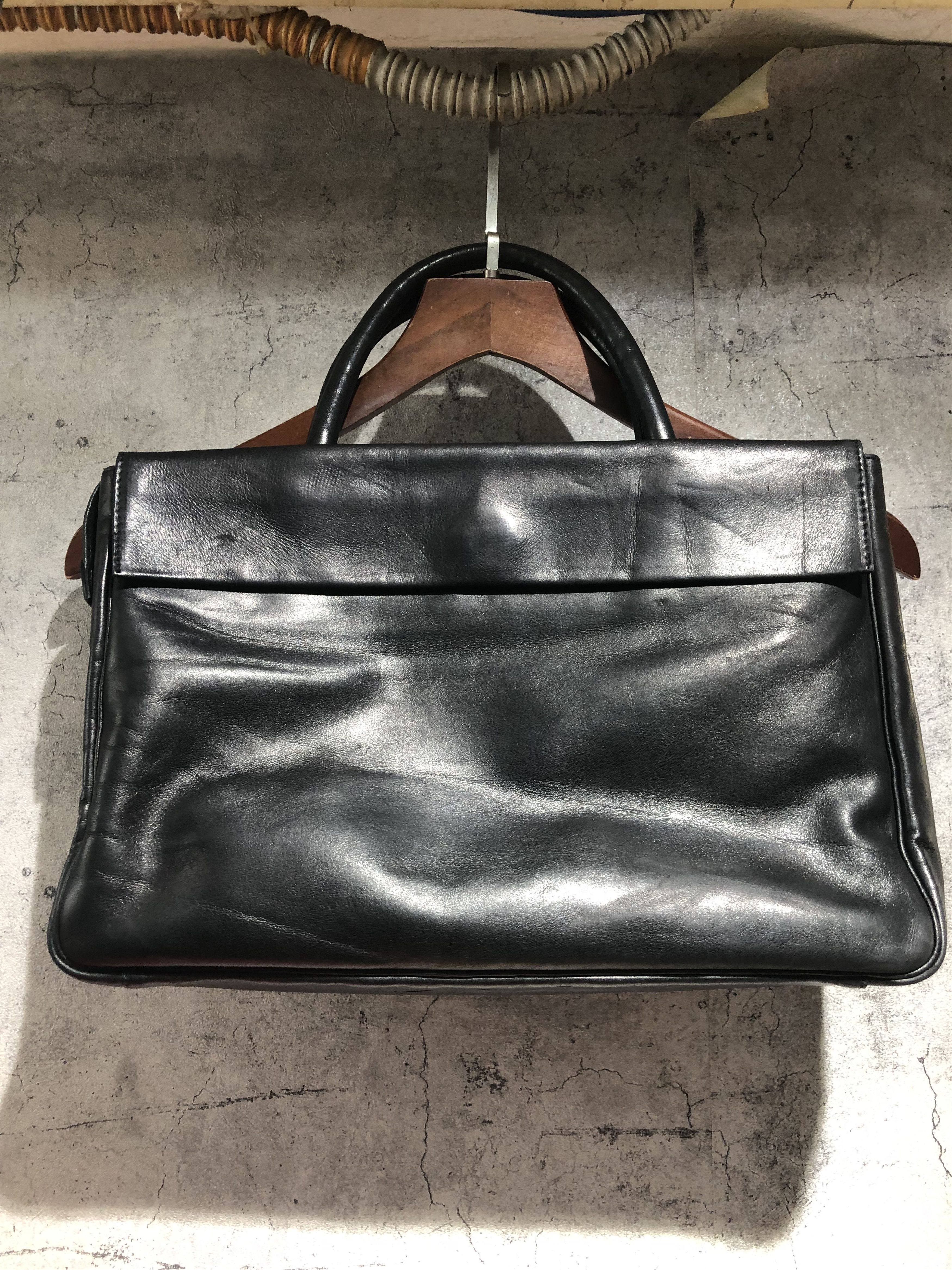 Issey Miyake Vintage iM Product by Miyake Design Studio Leather Briefcase Size ONE SIZE - 2 Thumbnail
