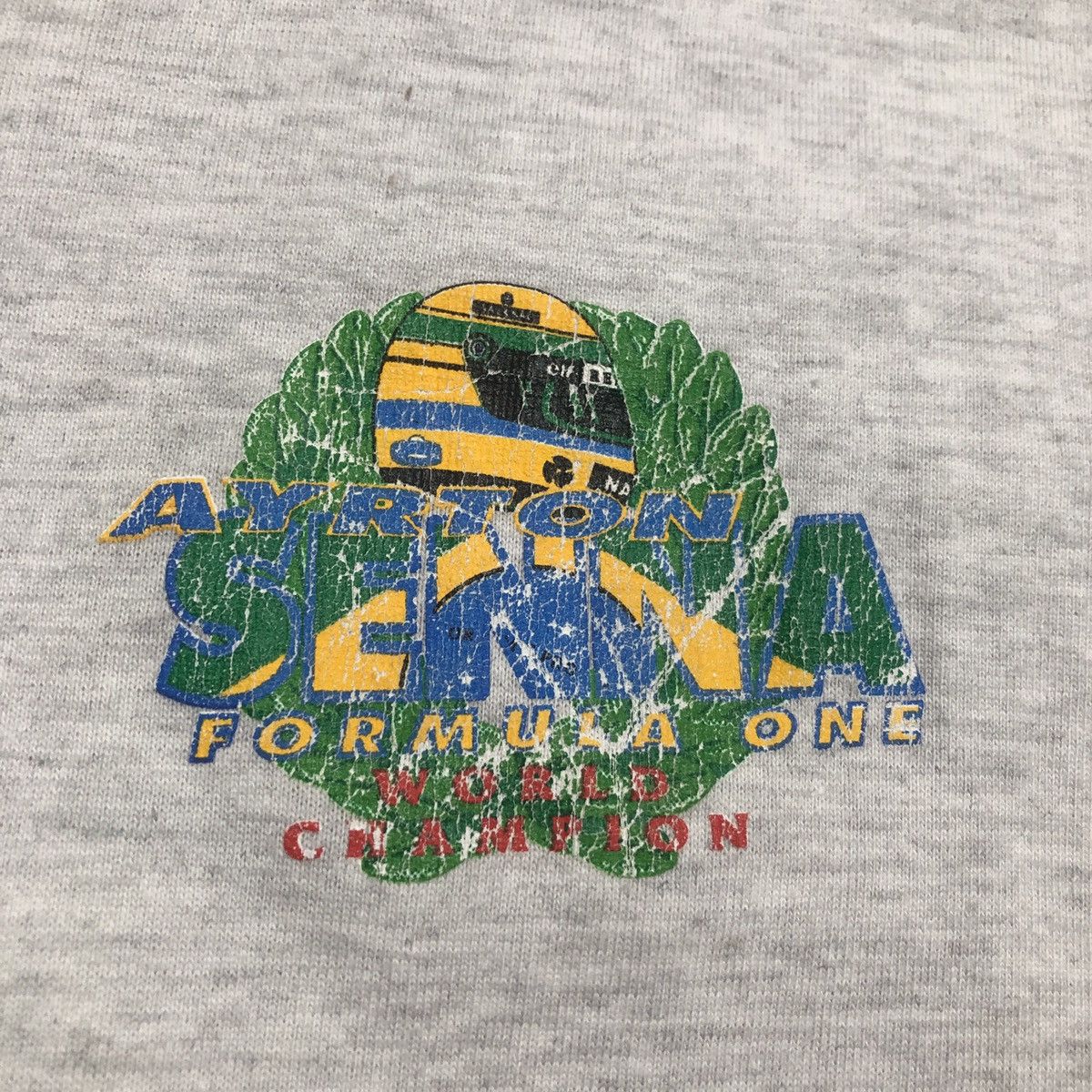 Vintage Vintage Ayrton Senna Formula One Triple World Champion Tee Size US L / EU 52-54 / 3 - 4 Thumbnail