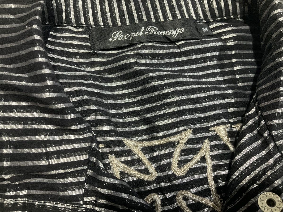 Seditionaries 🔥Sick Y2K Sex Pot Revenge Snap Buttons Shirt Skull Glitter Size US M / EU 48-50 / 2 - 7 Thumbnail