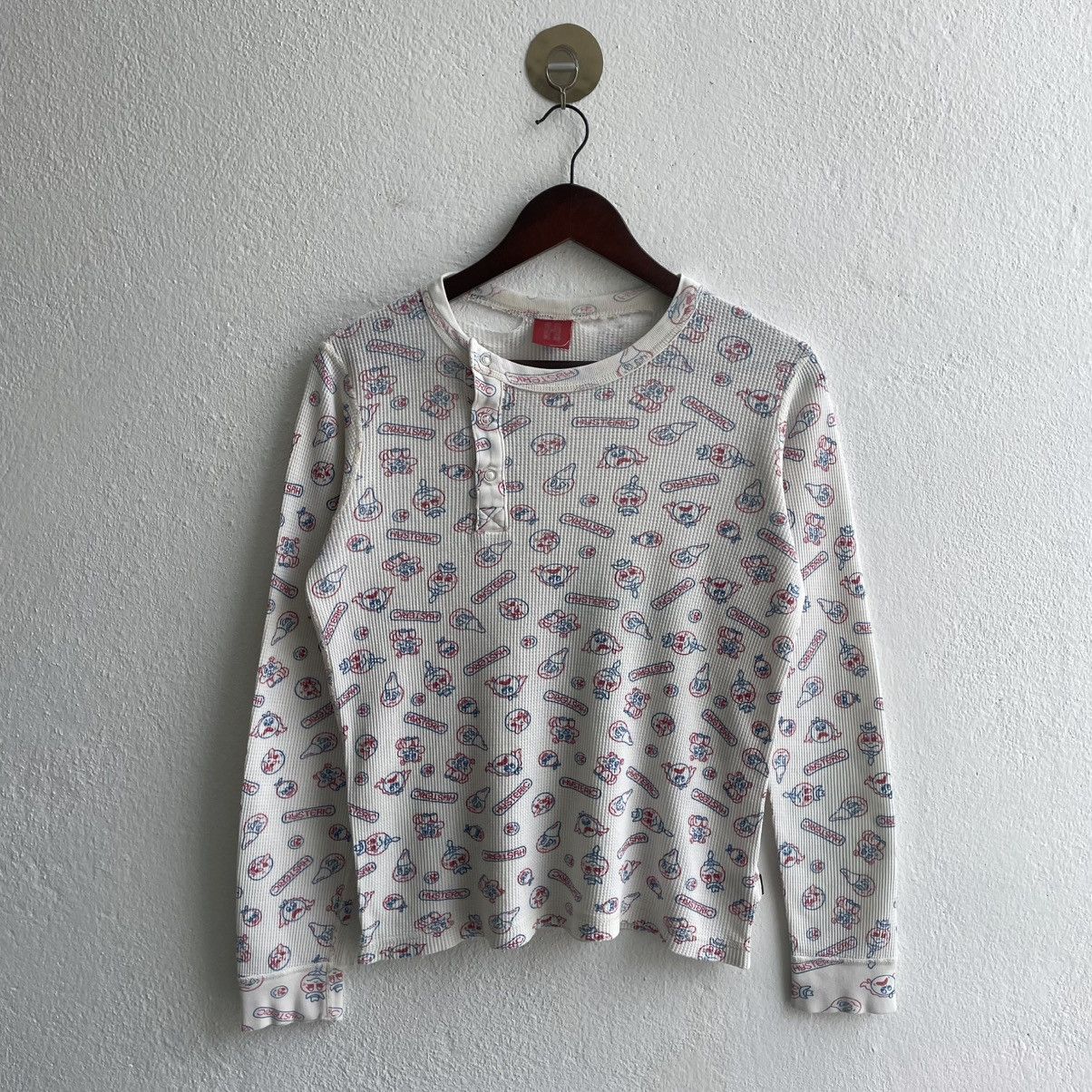 Hysteric Glamour Vintage Distress Hysteric Glamour Waffle Longsleeve Shirts Size S / US 4 / IT 40 - 1 Thumbnail