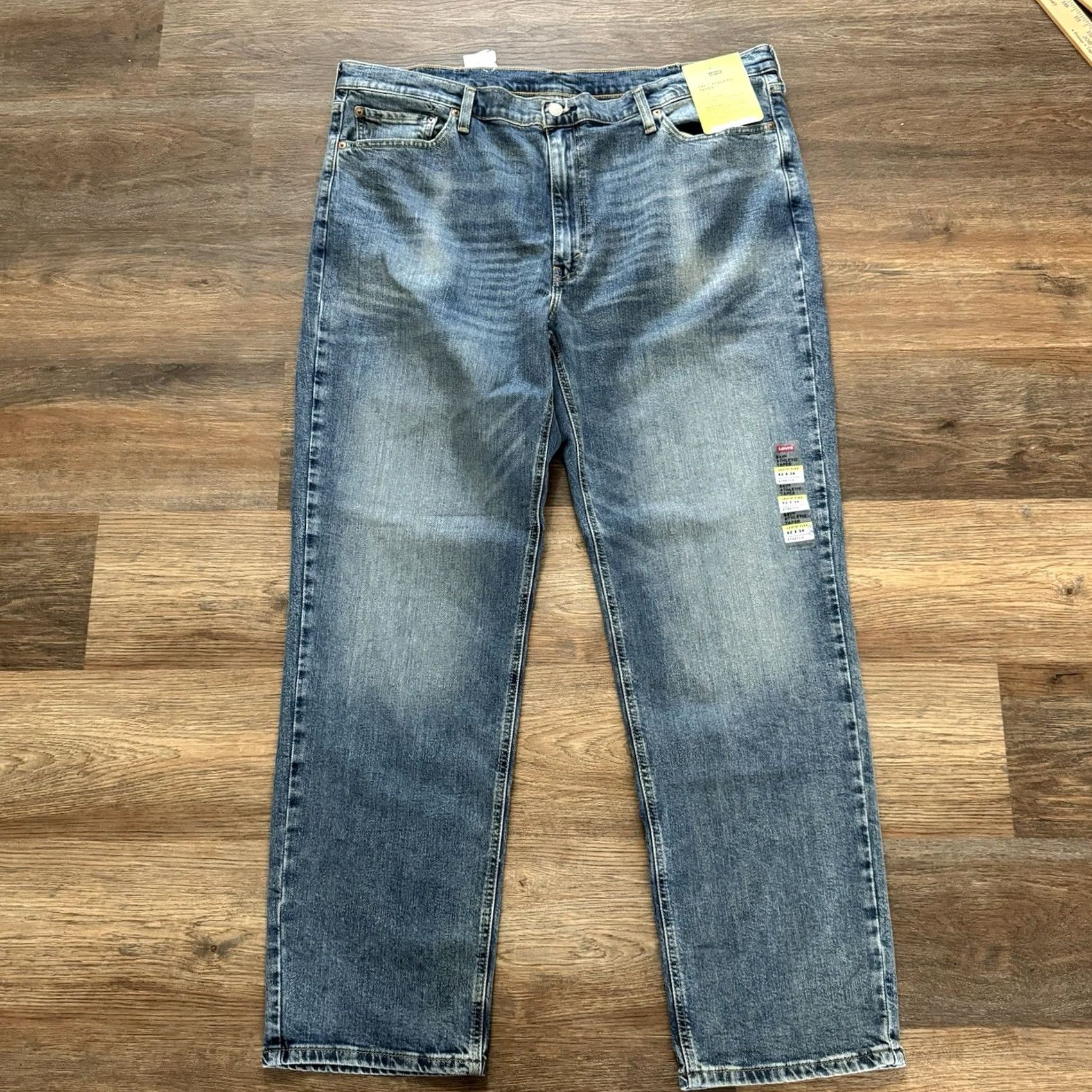 Levi's Levi’s 541 Athletic Taper Jeans Men Blue 42x34 Light Wash Denim NWT Regular Inseam 34 Streetwear Fit: Athletic Size US 42 / EU 58 - 3 Thumbnail