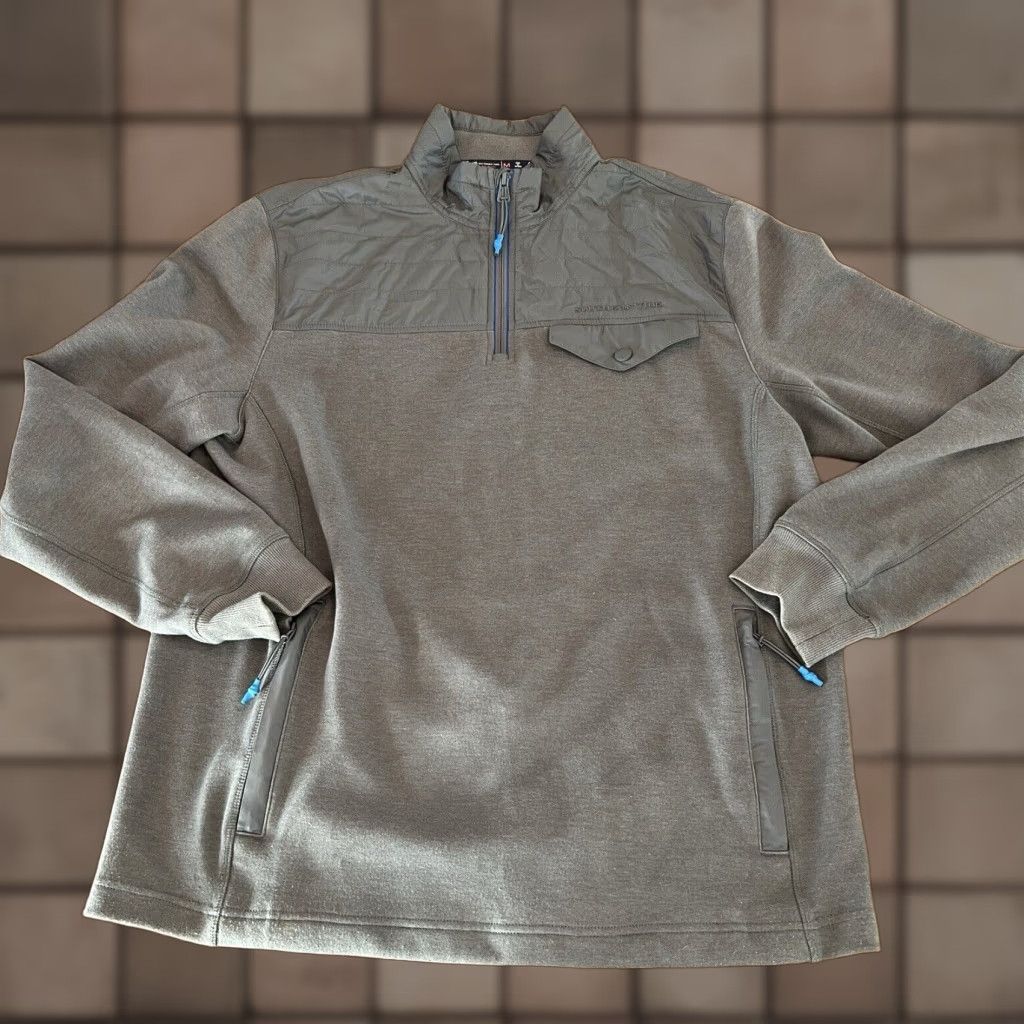 Southern Tide VINTAGE Southern Tide Men’s Jacket Windbreaker 1/4 Zip Quilted Fall Winter Outdoor M Gray Size US M / EU 48-50 / 2 - 1 Thumbnail