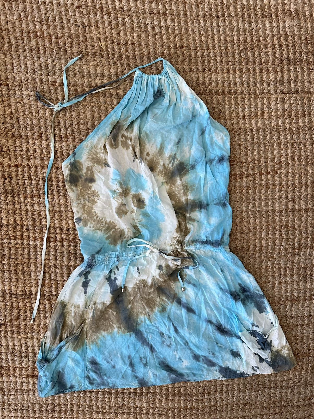 Other LOVE STITCH TIE DYED HALTER DRESS WITH POCKETS SIZE SMALL Size S / US 4 / IT 40 - 1 Thumbnail