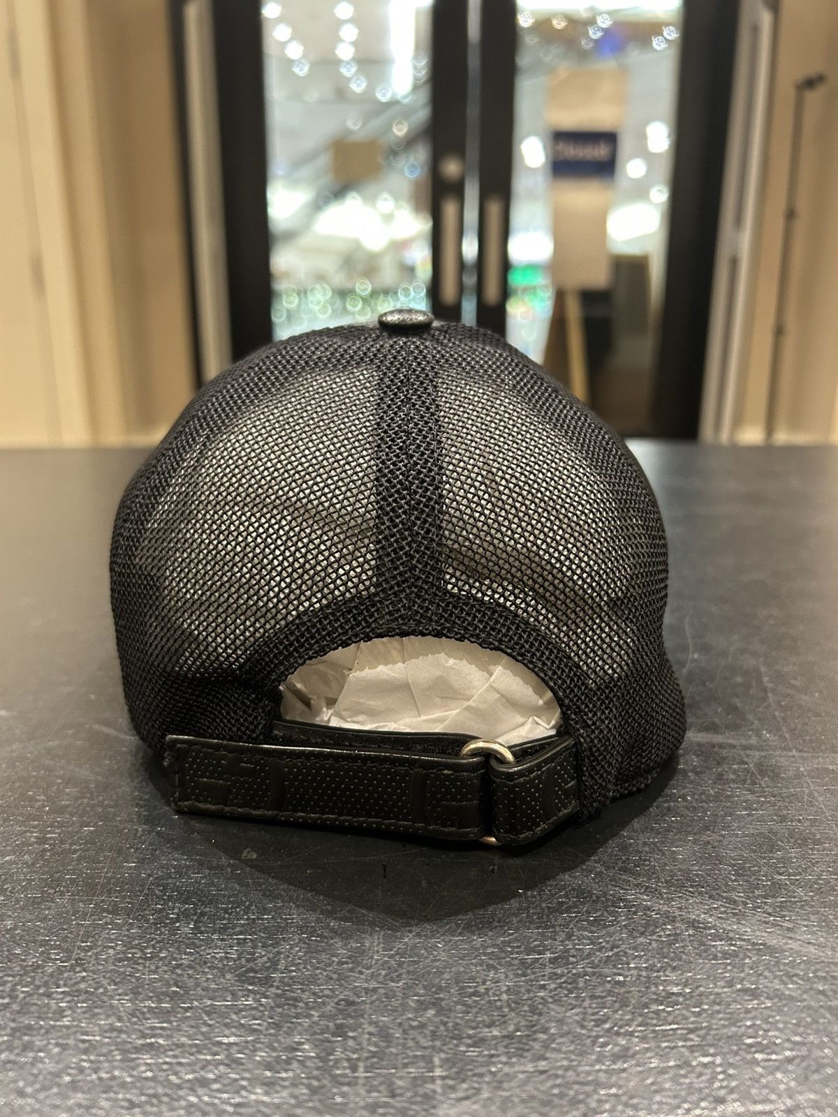 Gucci Gucci Leather Monogram Trucker Hat Size ONE SIZE - 4 Thumbnail