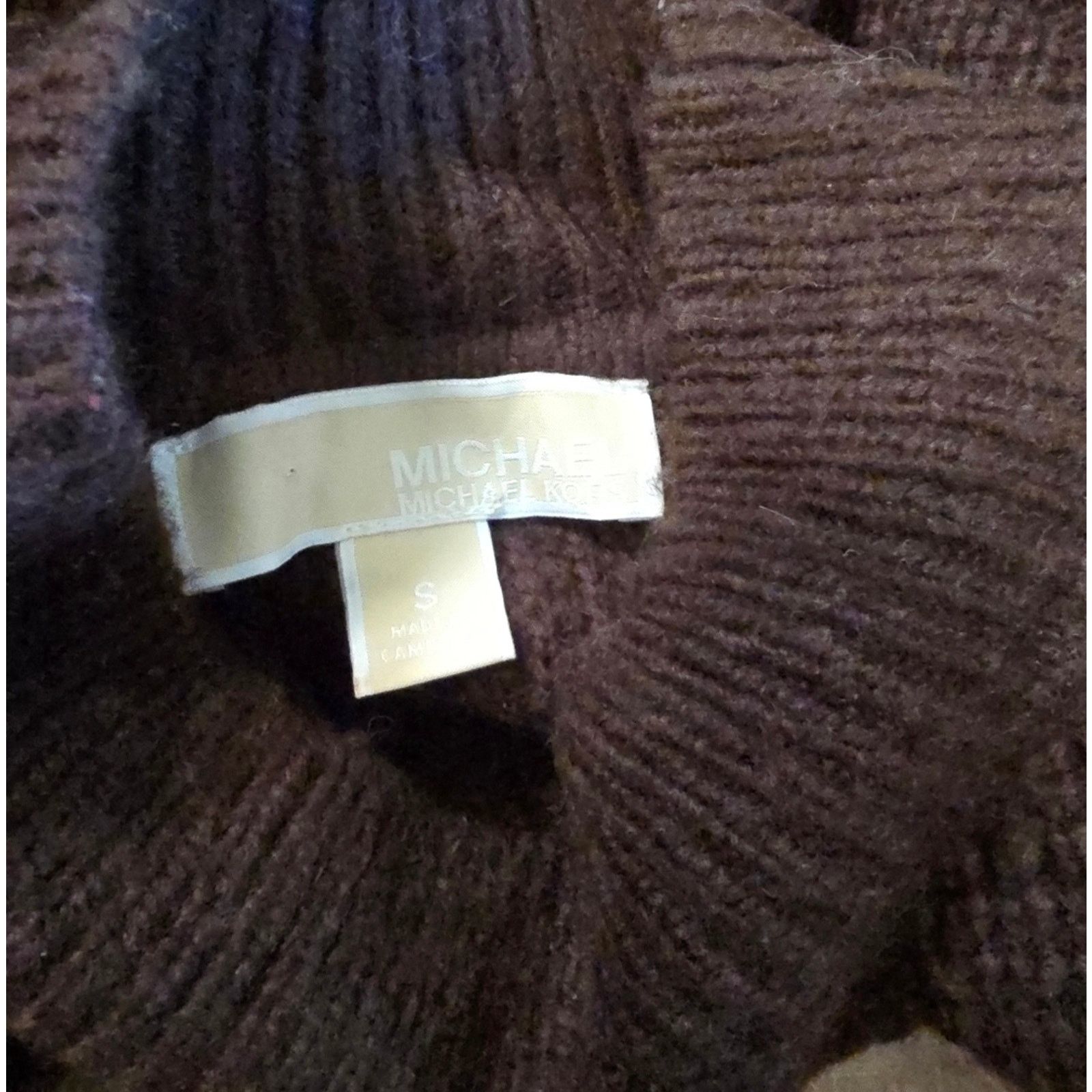 Michael Kors Dark Chocolate | MICHAEL KORS | Detailed Sweater Size S / US 4 / IT 40 - 3 Thumbnail