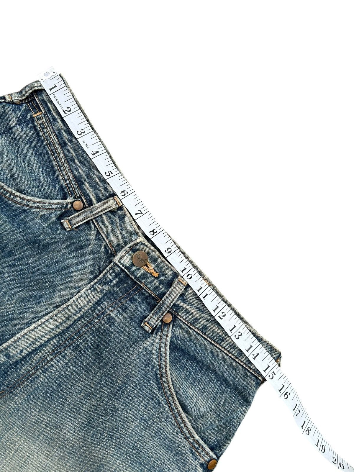 Kapital Vintage Wrangler Blue Bell Selvedge Thrashed Denim Jeans Size US 30 / EU 46 - 15 Thumbnail