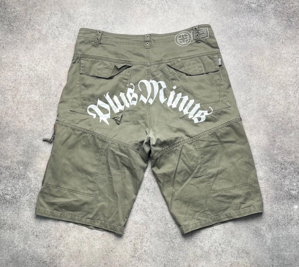 Hysteric Glamour Plus Minus punk cargo shorts with back print Size US 34 / EU 50 - 5 Thumbnail
