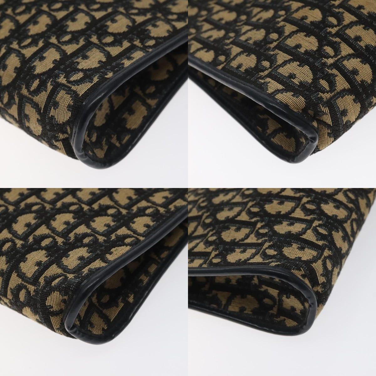 Dior DIOR Trotter Canvas Shoulder Bag Navy Gold Size ONE SIZE - 10 Thumbnail
