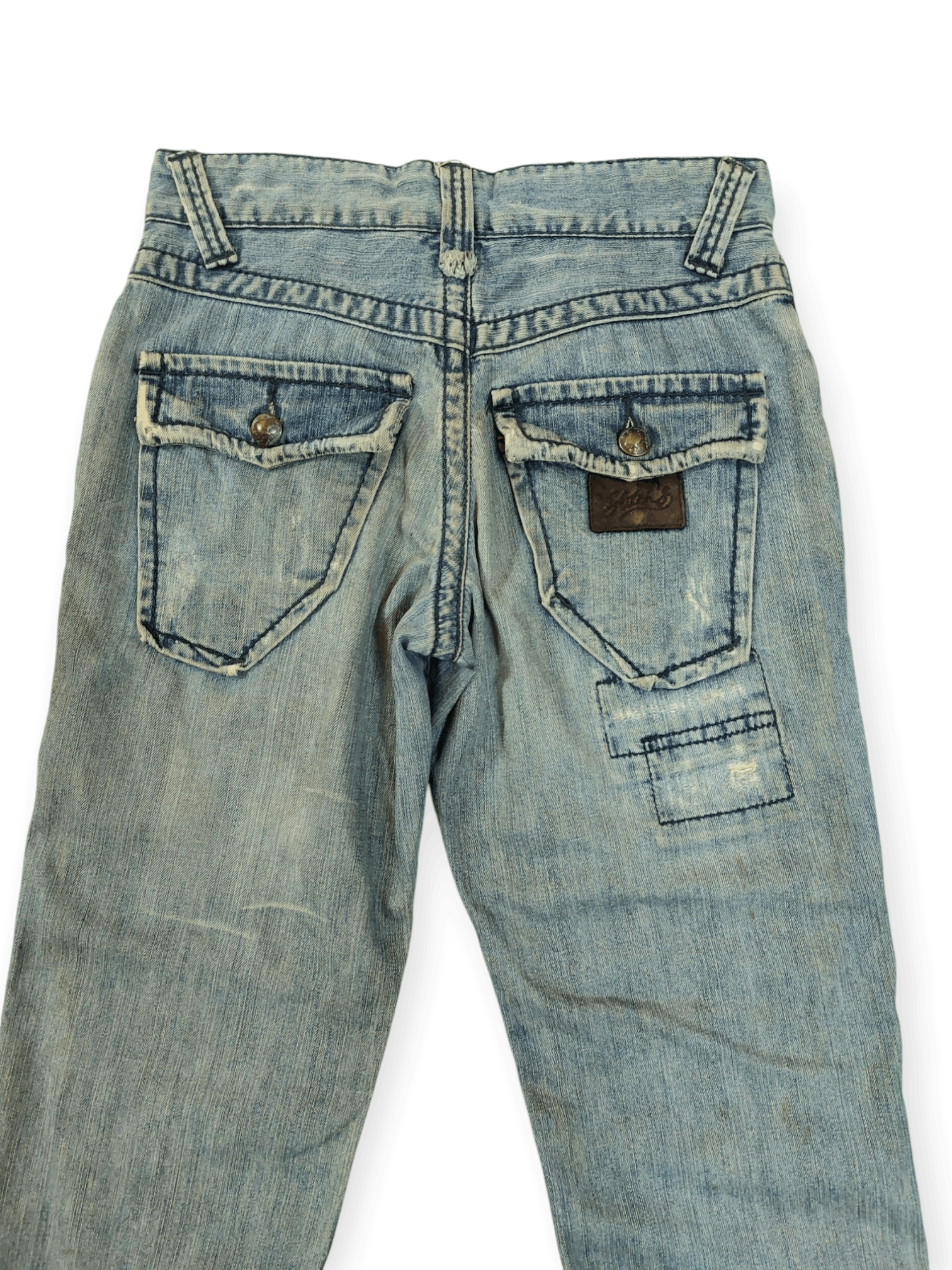 14th Addiction Stitch's Flare Distressed Denim Size US 29 - 12 Thumbnail