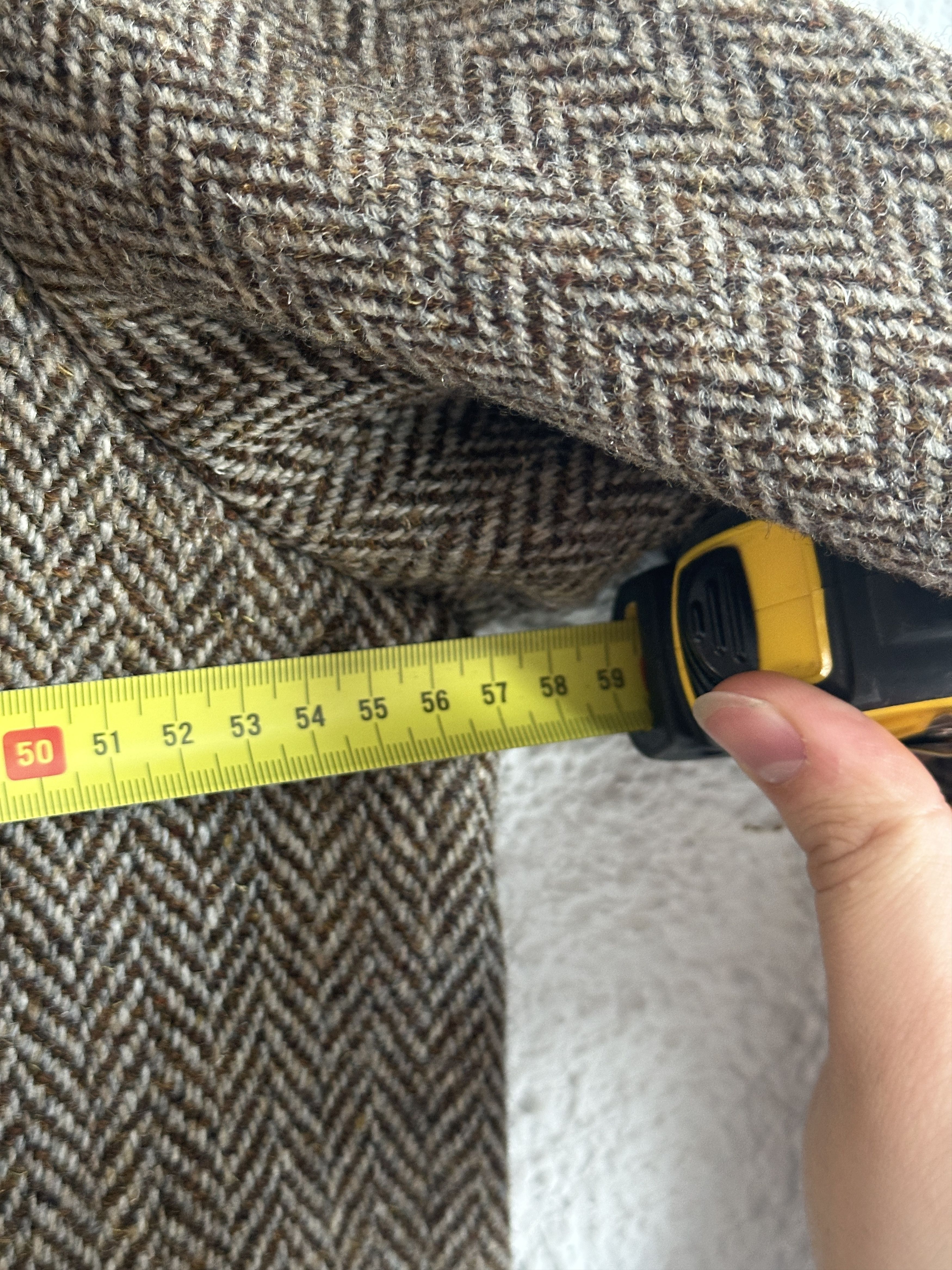 Other Vintage Arnys 80s Harris Tweed wool coat made in FRANCE Size US L / EU 52-54 / 3 - 6 Thumbnail