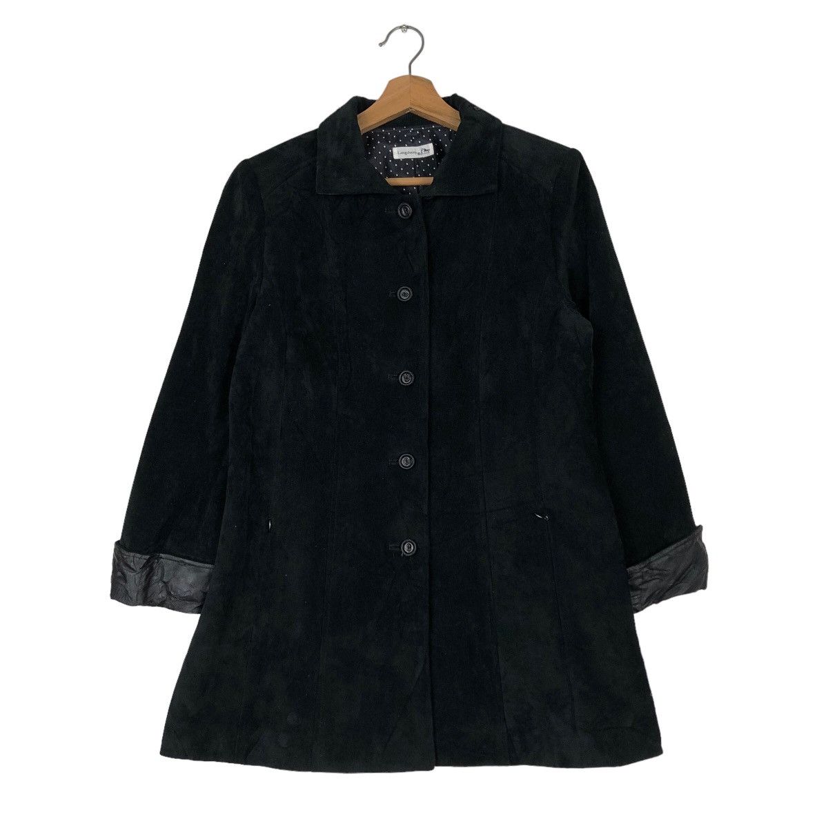 Japanese Brand 🔥 Rich Black - Vintage Long Jacket Longchamp Size US M / EU 48-50 / 2 - 1 Thumbnail