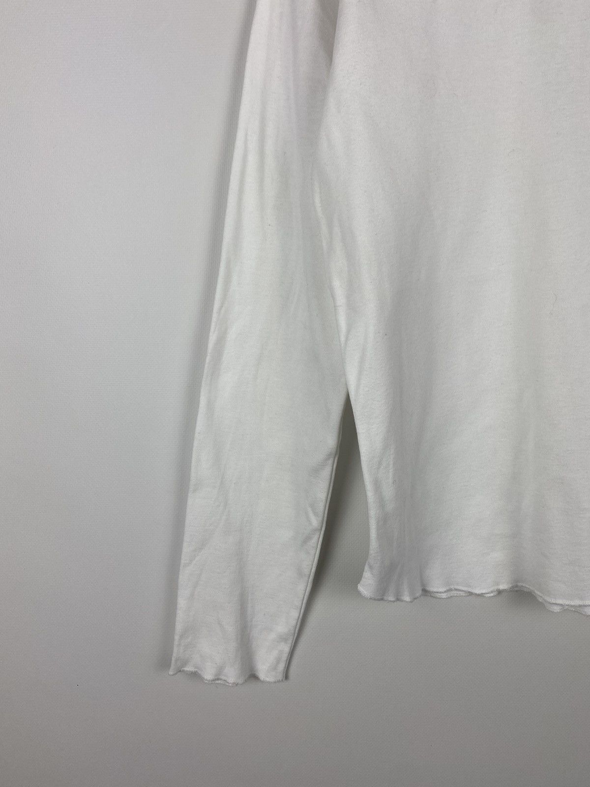 Designer × Sonia Rykiel Sonia Rykiel White Long Sleeve Graphic Tee "Lady" Blouse Size XL / US 12-14 / IT 48-50 - 6 Thumbnail