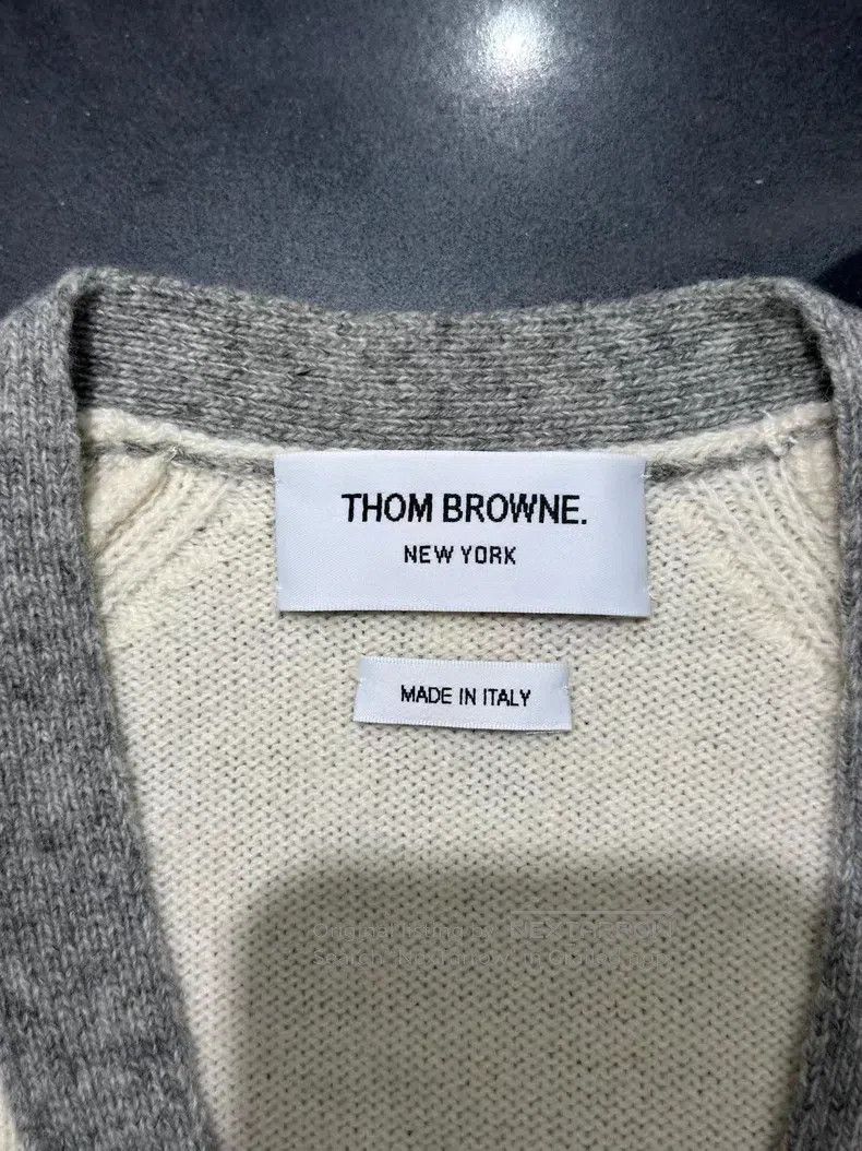 Thom Browne Thom Browne White Wool Open-Cardigan Size US S / EU 44-46 / 1 - 3 Thumbnail
