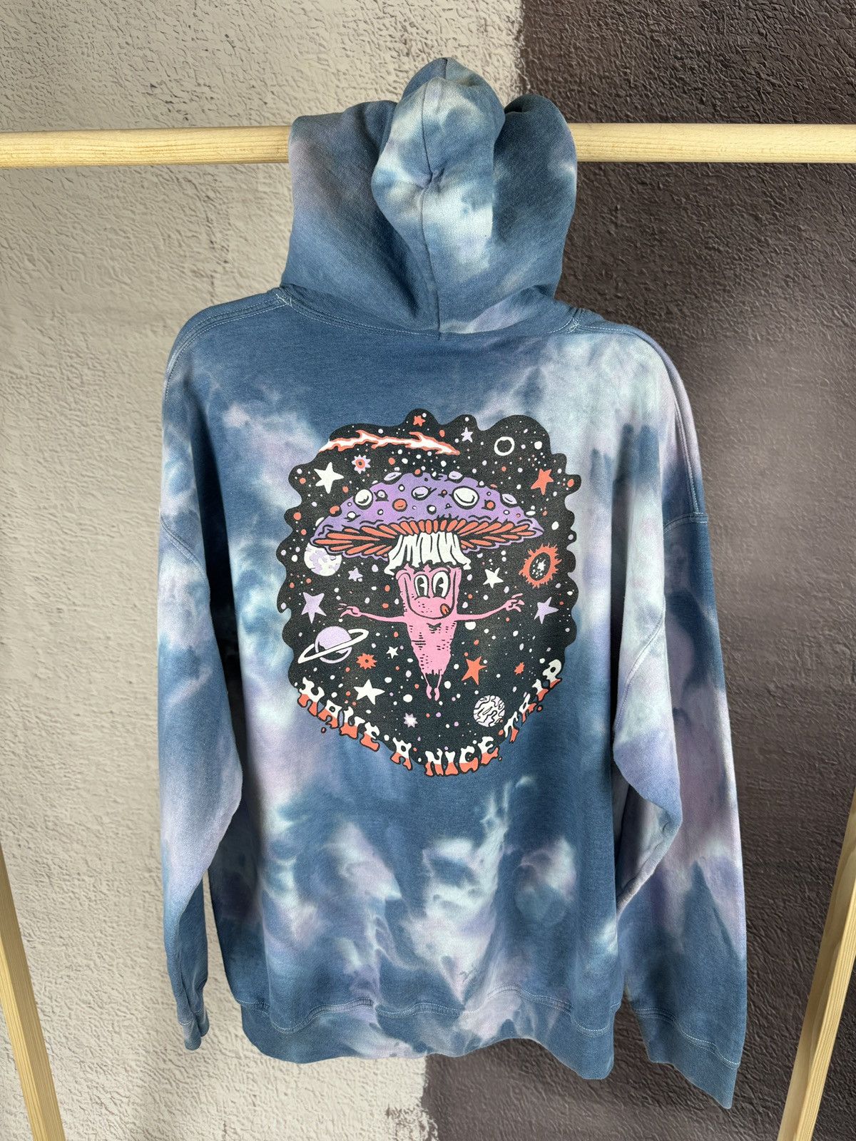 A.LAB A Lab Mushroom Trip Oversized tie-dye multicoloured hoodie Size US L / EU 52-54 / 3 - 3 Thumbnail