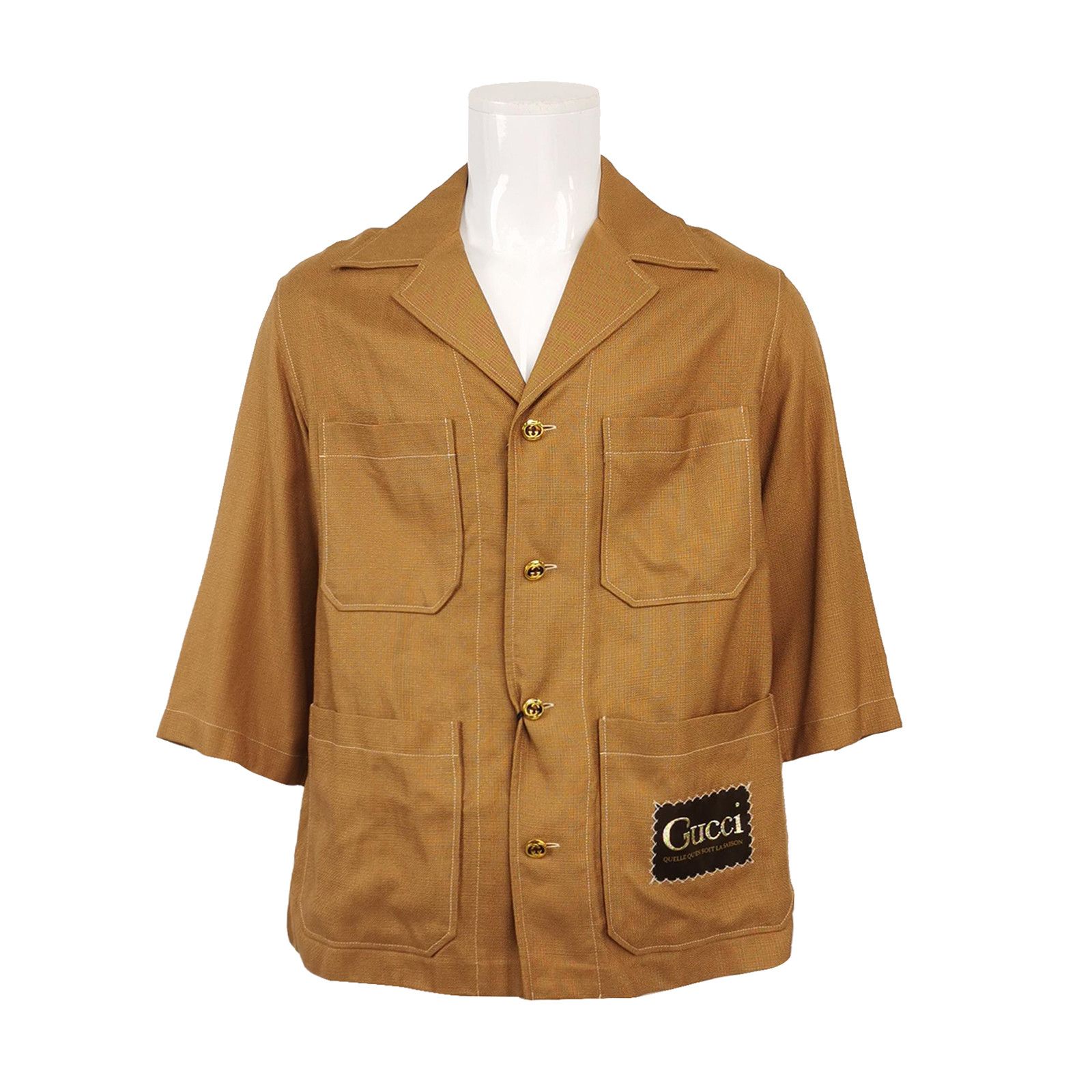 Gucci Gucci Logo Patch Viscose Light Jacket Size 44 Size US S / EU 44-46 / 1 - 1 Thumbnail