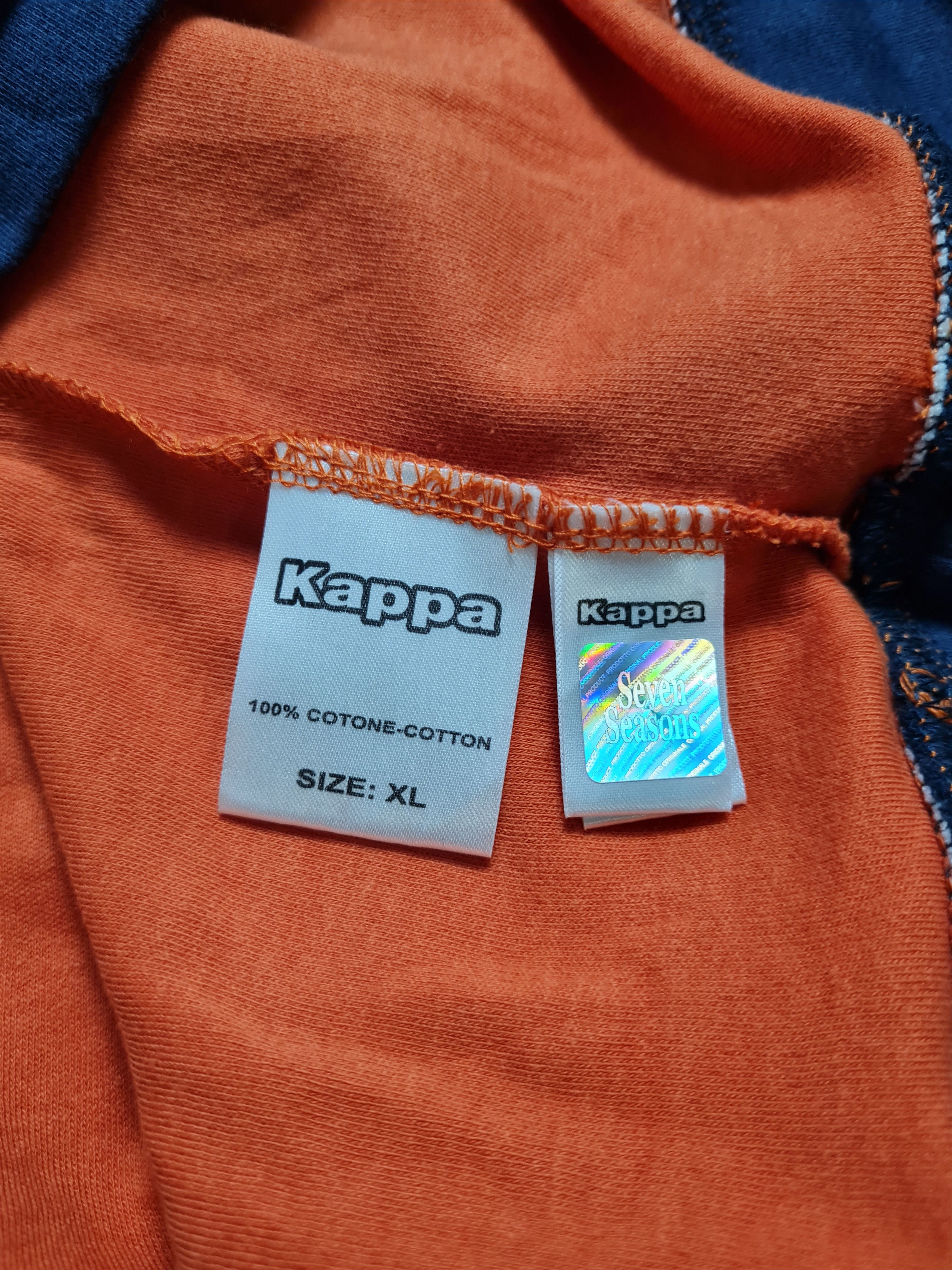 Kappa Vintage Kappa Sestriere Mens Orange Big Logo Long Sleeve Size US XL / EU 56 / 4 - 18 Thumbnail