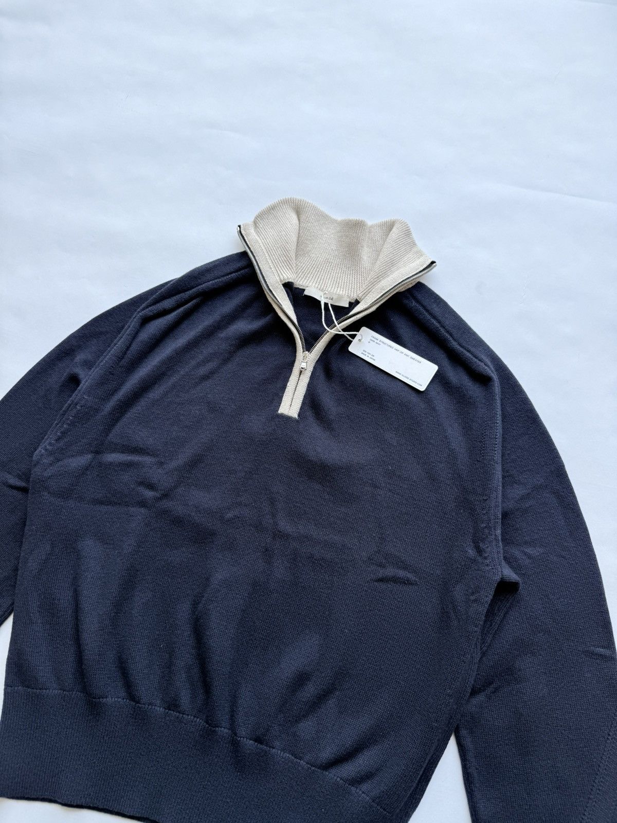Vuja De VUJADE FRANK STRUCTURED HAIF-ZIP KNIT SWEATER Size US M / EU 48-50 / 2 - 2 Thumbnail