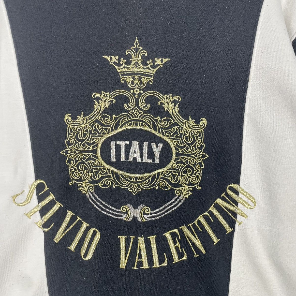 Designer × Vintage Vintage Hoodie/sweater SILVIO VALENTINO ITALY BIG LOGO Size US S / EU 44-46 / 1 - 7 Thumbnail