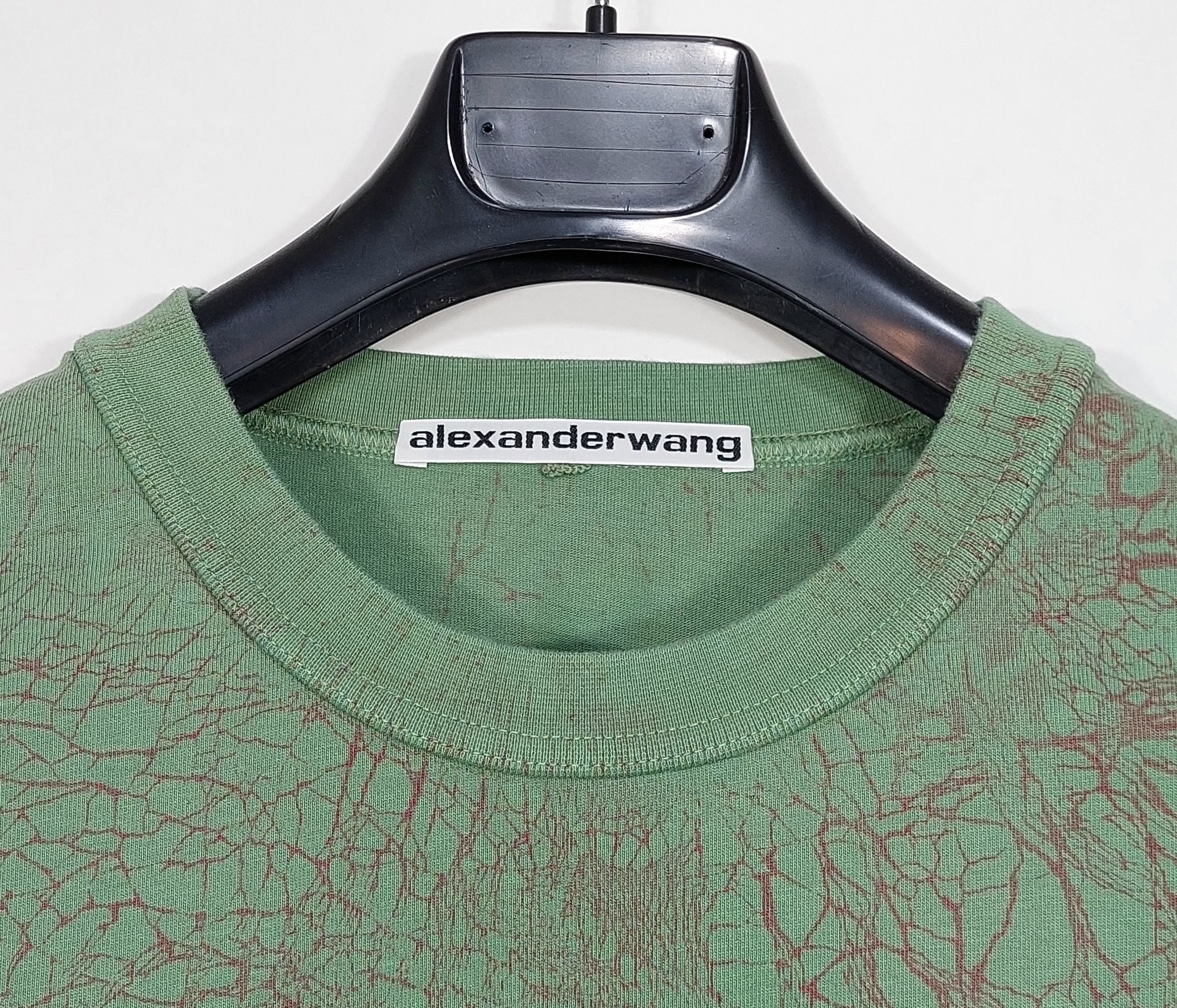 Alexander Wang embossed logo LS tshirt - kelly green M Size US M / EU 48-50 / 2 - 2 Thumbnail