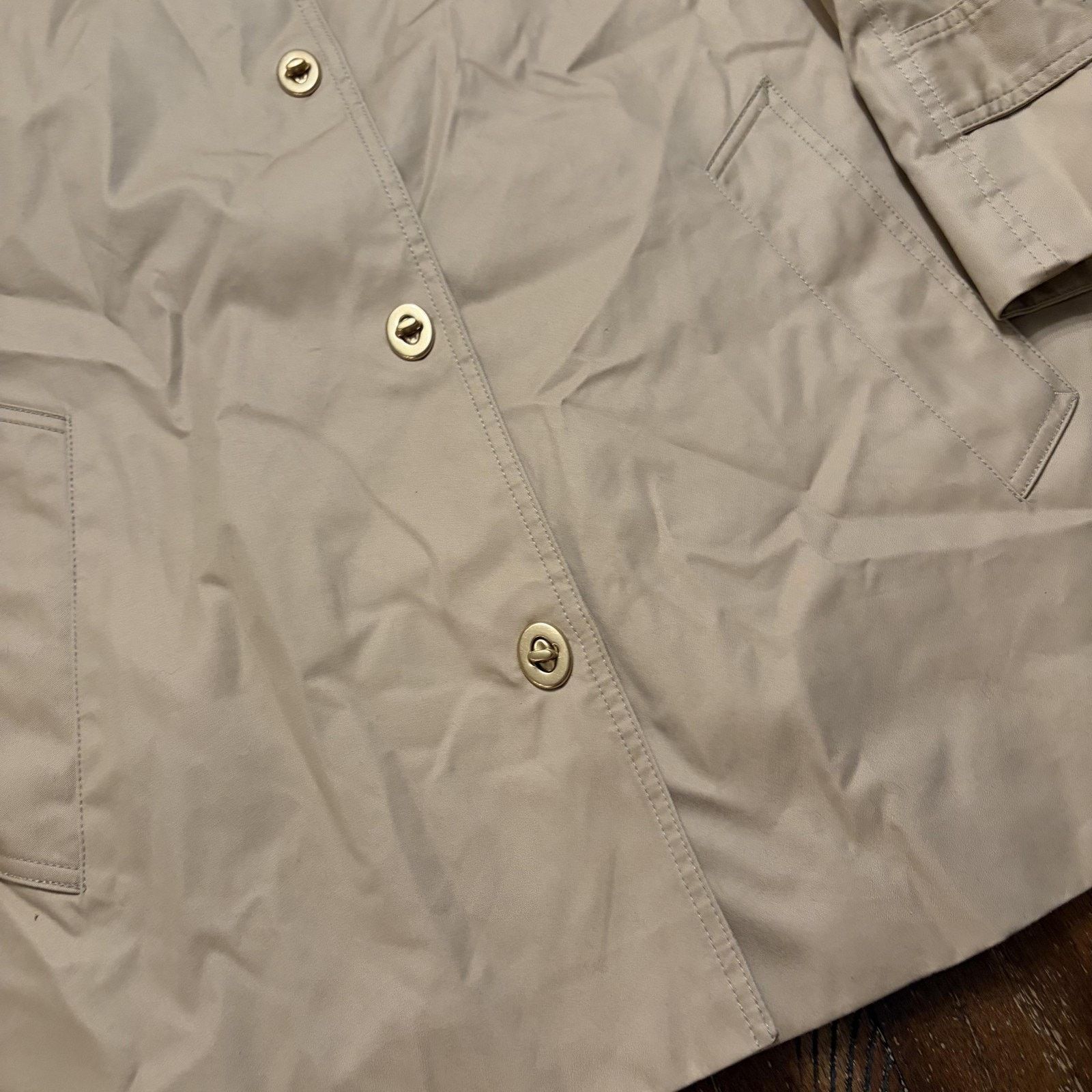 Coach Coach Trench Coat Womens M/L Beige Cotton Blend 3/4 Sleeve Size M / US 6-8 / IT 42-44 - 5 Thumbnail