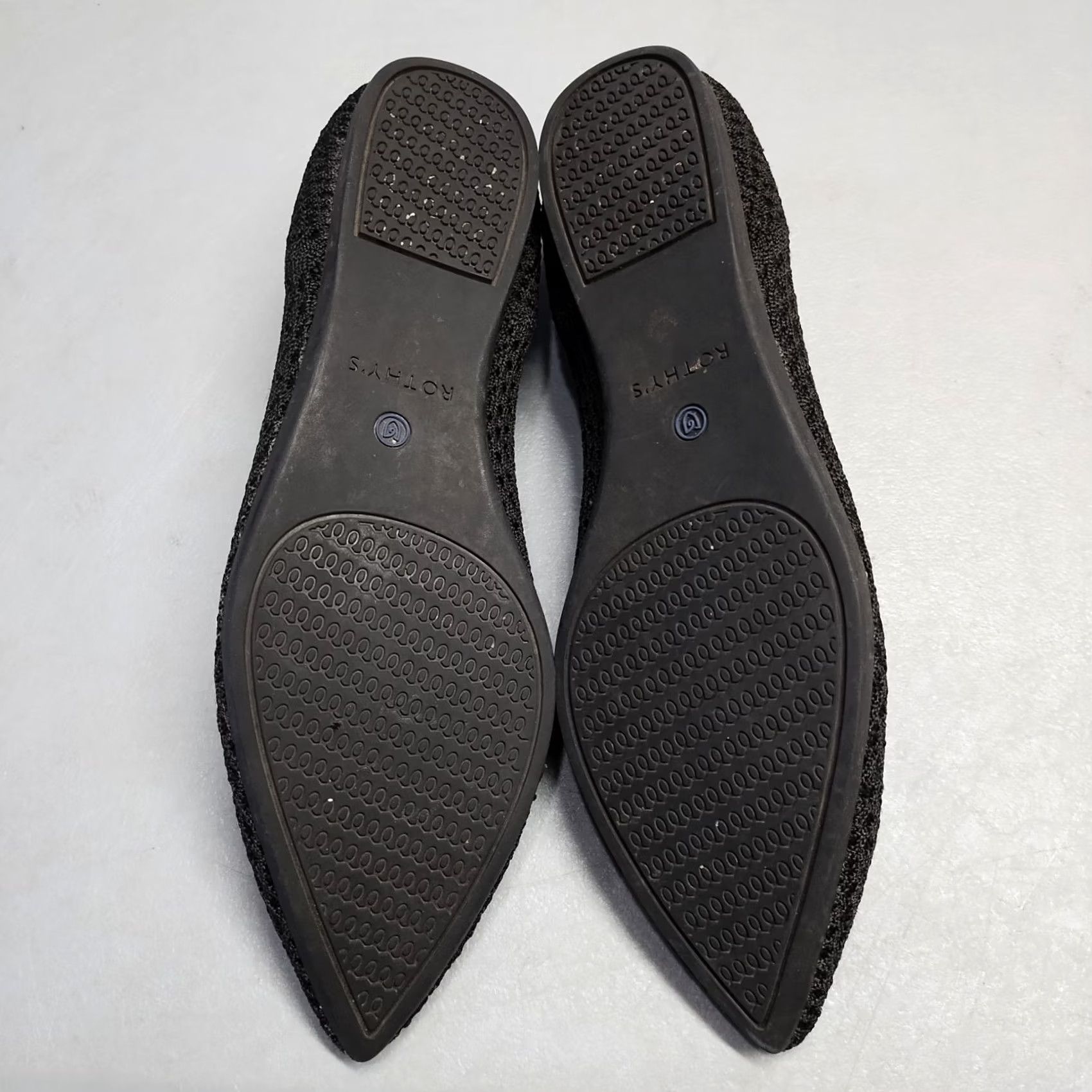 Rothy's Rothy's The Point Ballet Flats Womens Size 9 Black Honeycomb Knit Pointed Toe - Womens Size 9 Black Ballet Flat Size US 9 / IT 39 - 6 Thumbnail
