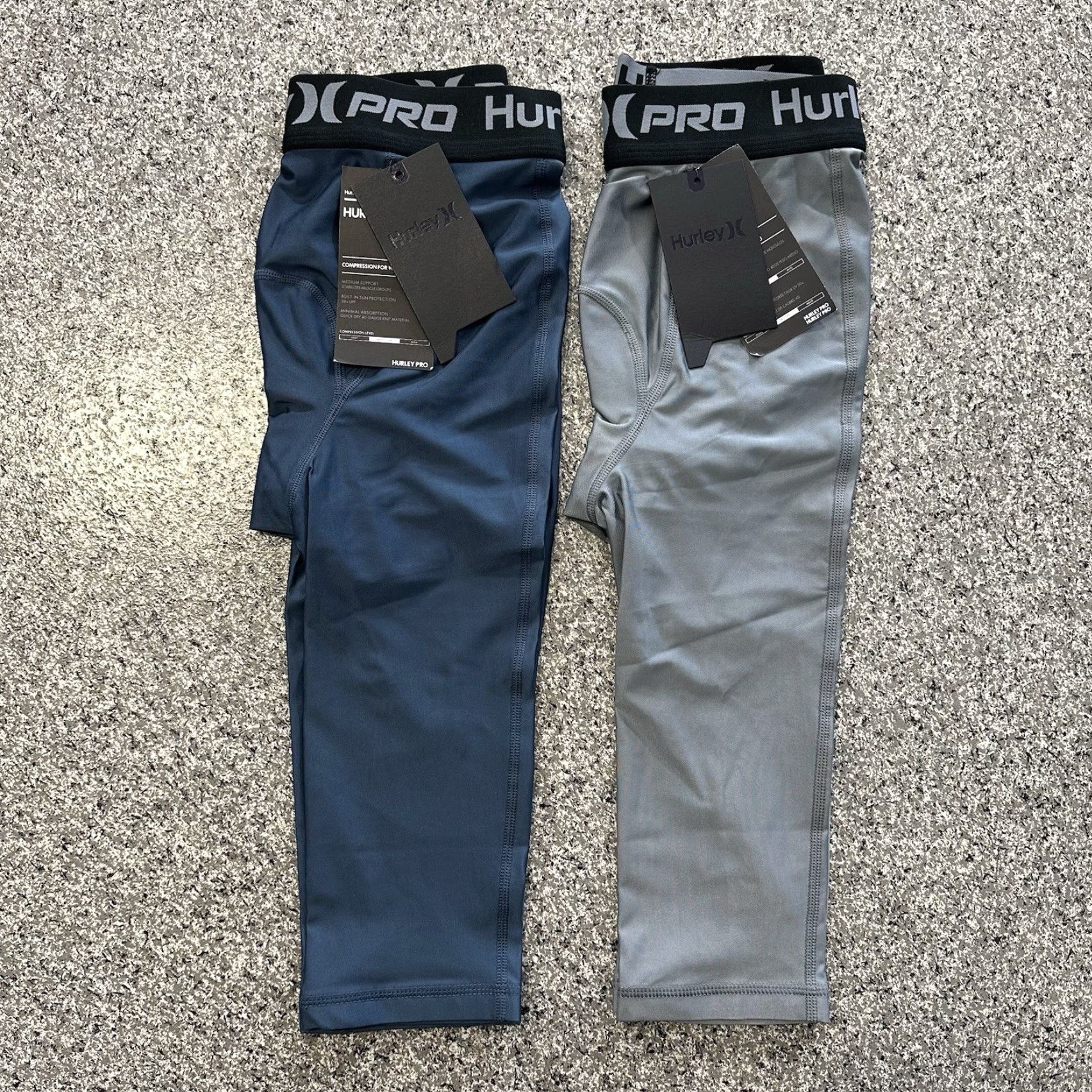 Hurley Hurley Pro 23” Compression Surf Tights Shorts Mens Size S 50+ UPF 2 Pack Size US 29 - 3 Thumbnail