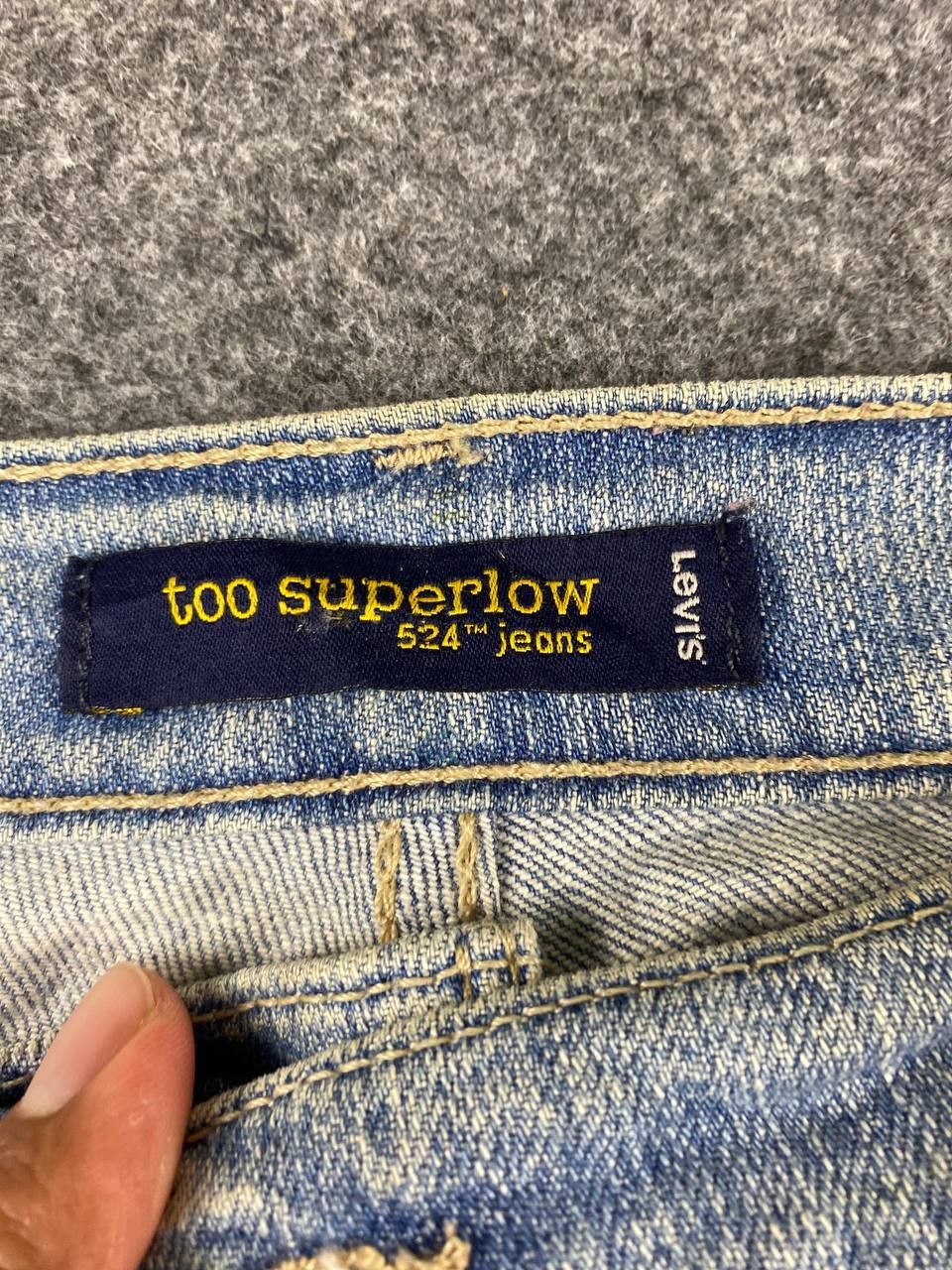 Levi's vintage levis 524 too superlow short denim Size US 38 / EU 54 - 13 Thumbnail