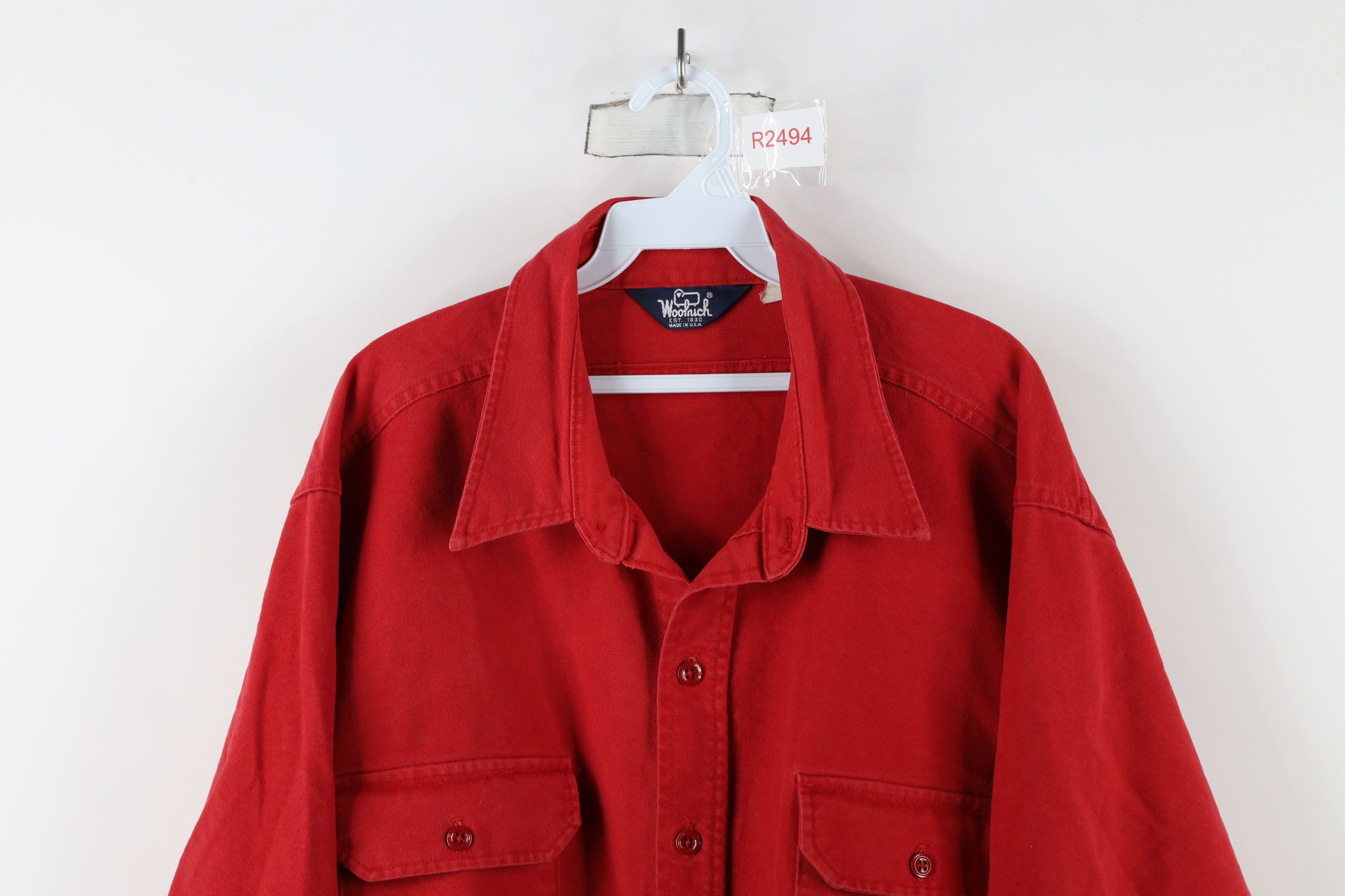 Vintage × Woolrich Woolen Mills Vintage 70s Woolrich Chamois Cloth Collared Button Shirt USA Size US XXL / EU 58 / 5 - 2 Thumbnail