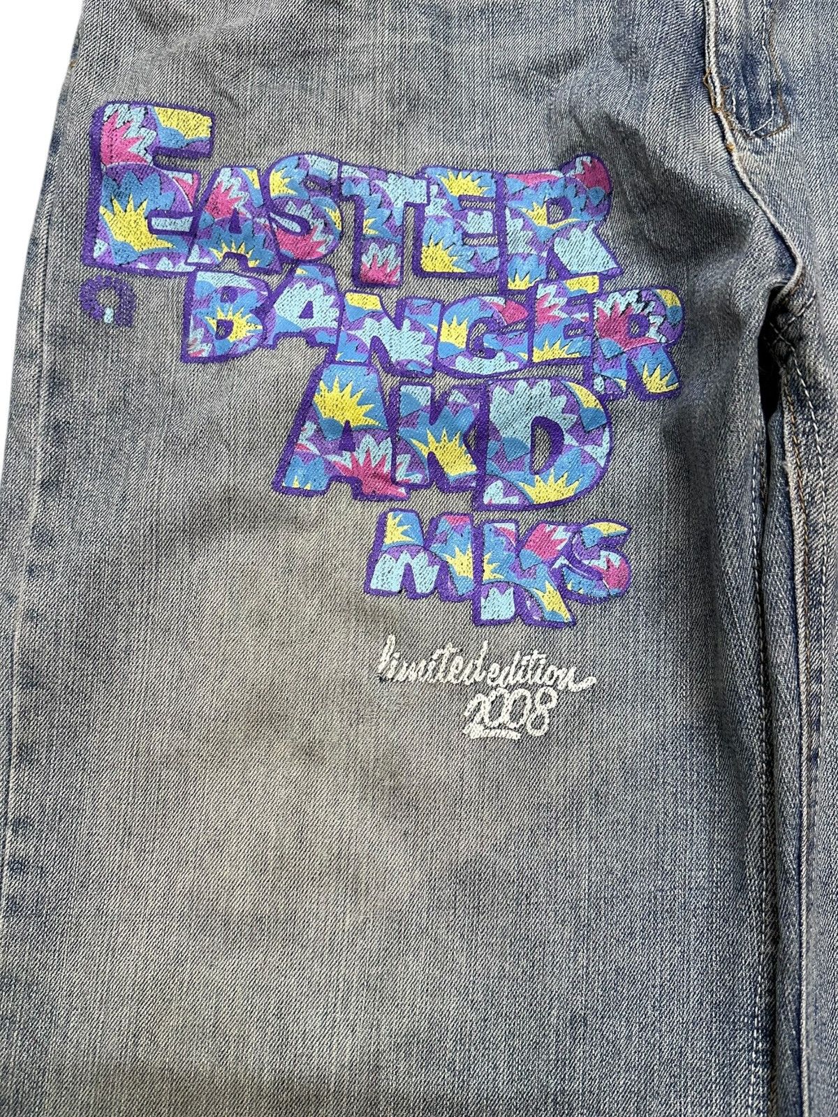 Akademiks Vintage Akademiks Baggy Skater Distressed Denim Size US 37 - 5 Thumbnail