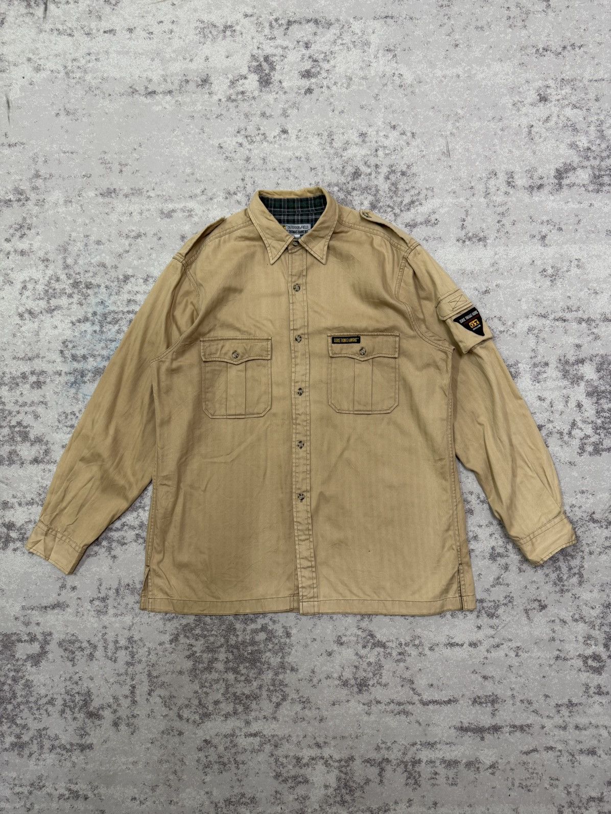 Japanese Brand VINTAGE GT HAWKINS ENGLAND OUTDOOR&FIELD BUTTON UP SHIRT Size US XL / EU 56 / 4 - 3 Thumbnail