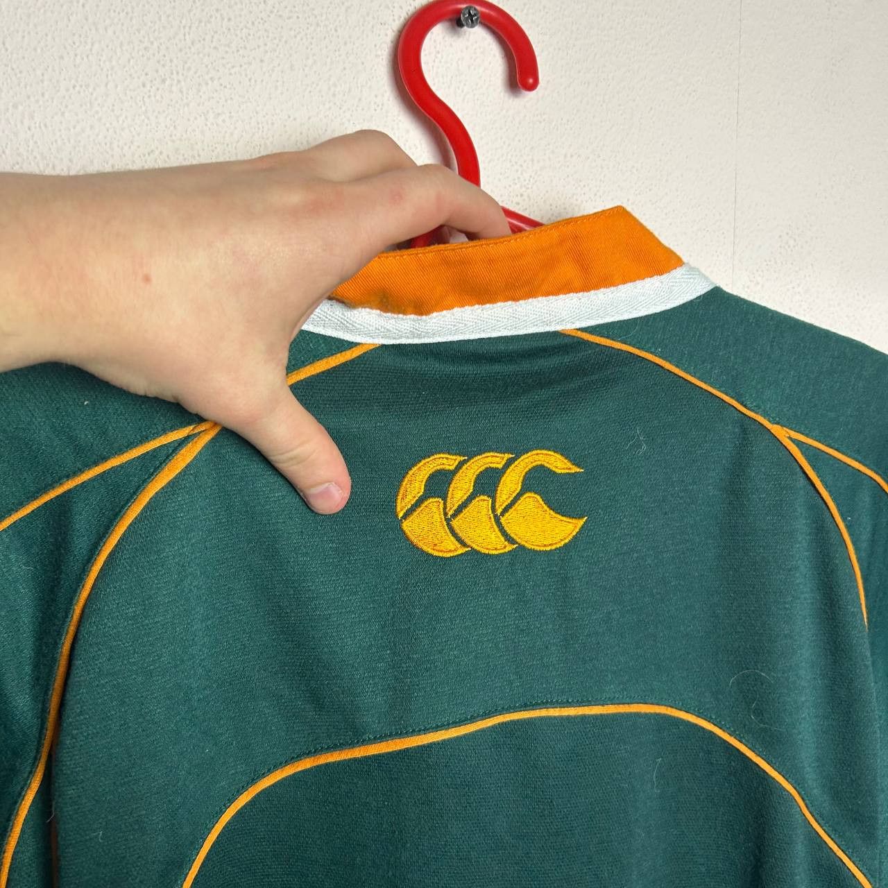 Canterbury of New Zealand Vintage Canterbury South Africa 90s rugby sport jersey Size US L / EU 52-54 / 3 - 7 Thumbnail