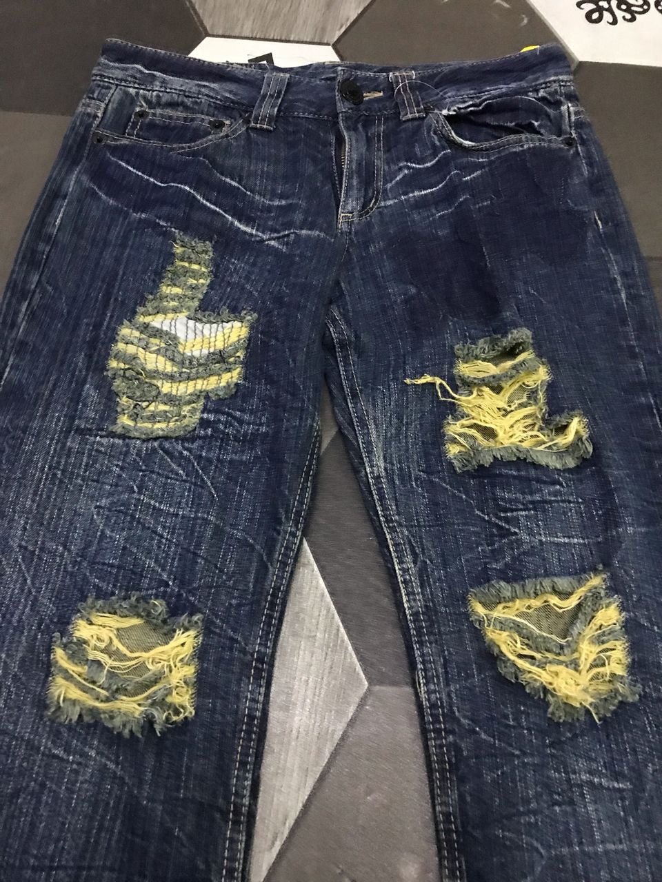 Japanese Brand Japan 🇯🇵 distressed jeans Size 31" - 2 Thumbnail