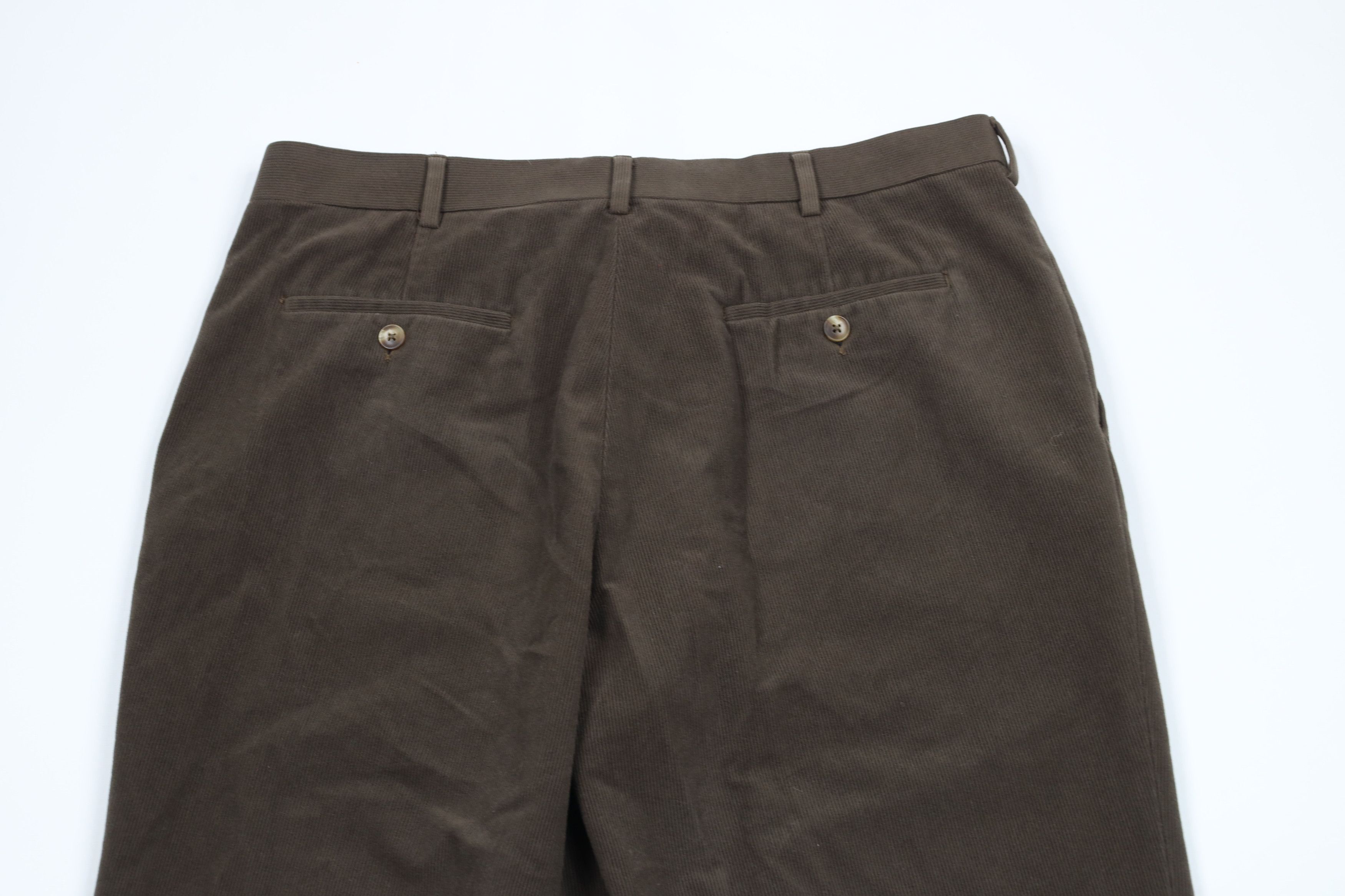 Vintage Vintage 90s Streetwear Corduroy Wide Leg Chino Pants Brown Size US 36 / EU 52 - 8 Thumbnail