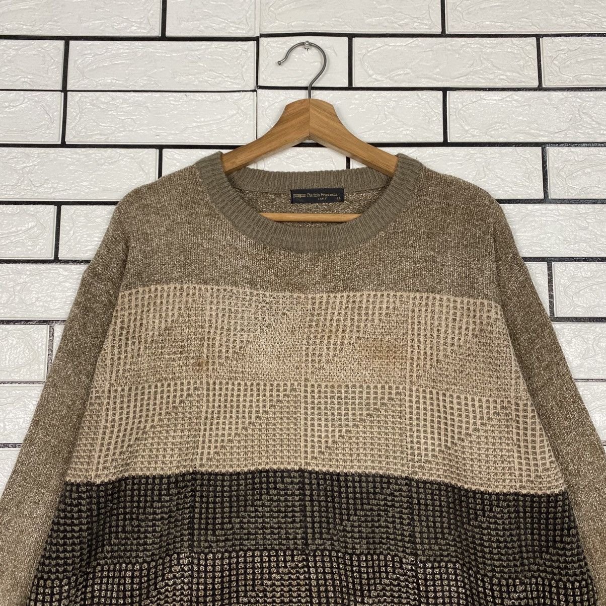 Japanese Brand 📌Vintage Knit Sweatshirt Patrizio Francessa Striped Size US L / EU 52-54 / 3 - 4 Thumbnail