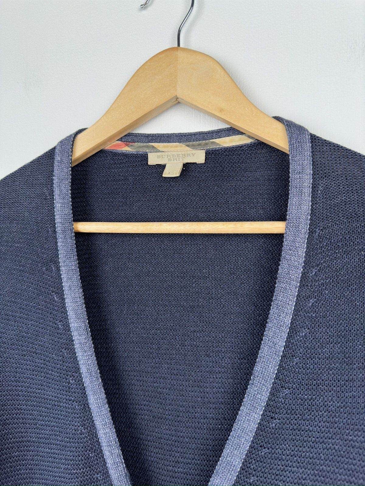 Burberry BURBERRY BRIT Wool Zip Sweater Long Cardigan Size XS / US 0-2 / IT 36-38 - 4 Thumbnail