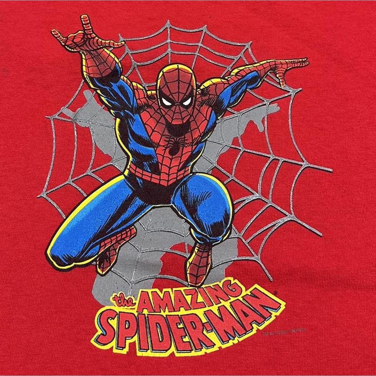 Changes Vintage Marvel The Amazing Spider-Man T Shirt Single Stitch Size US XL / EU 56 / 4 - 2 Thumbnail
