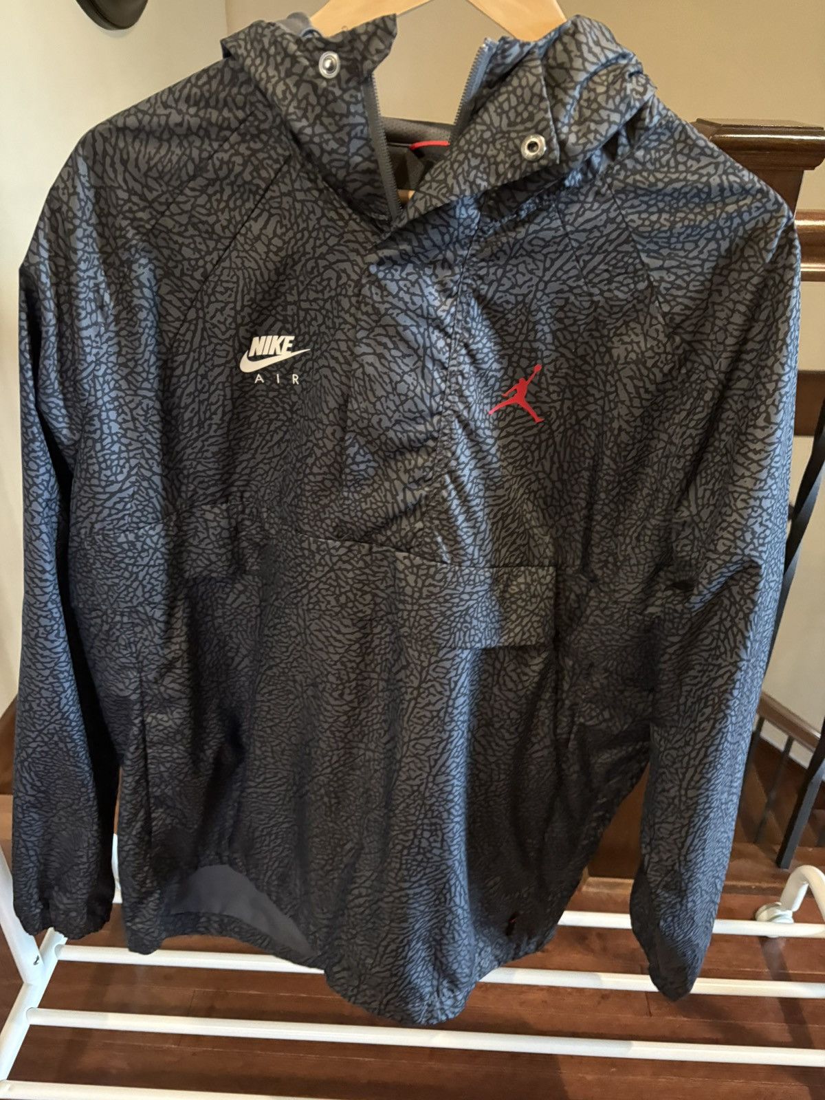 Jordan Brand Jordan 3 Elephant Print Anorak Jacket Size US L / EU 52-54 / 3 - 1 Thumbnail