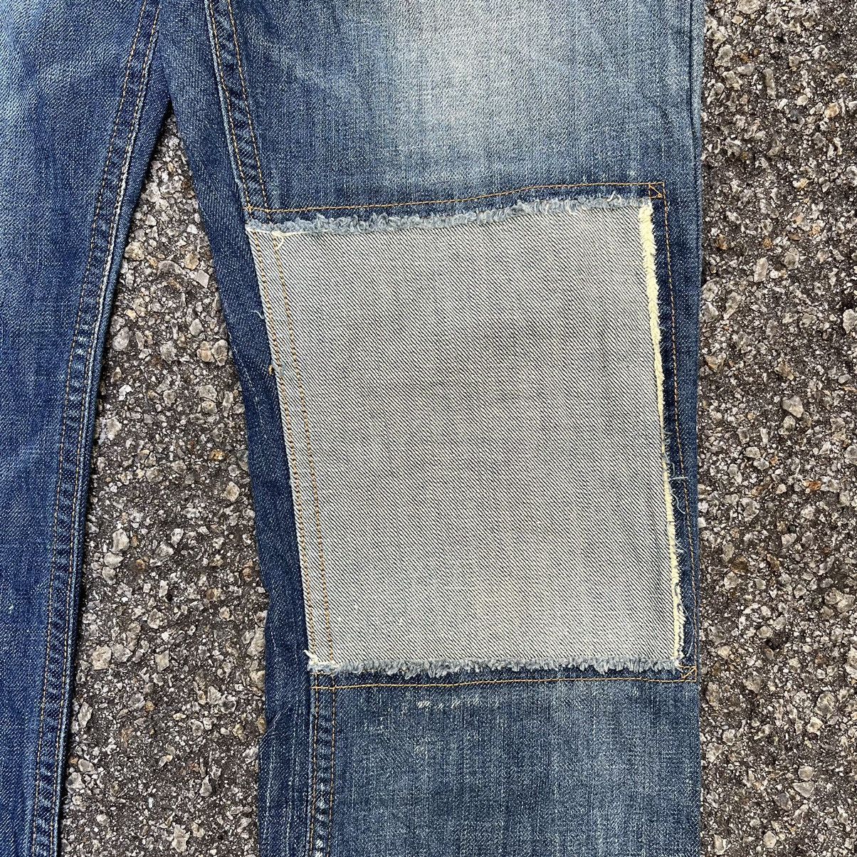 Zara Flared Zara Blue Jeans Patches Denim Boot Cut Japanese Style Size US 28 / EU 44 - 3 Thumbnail