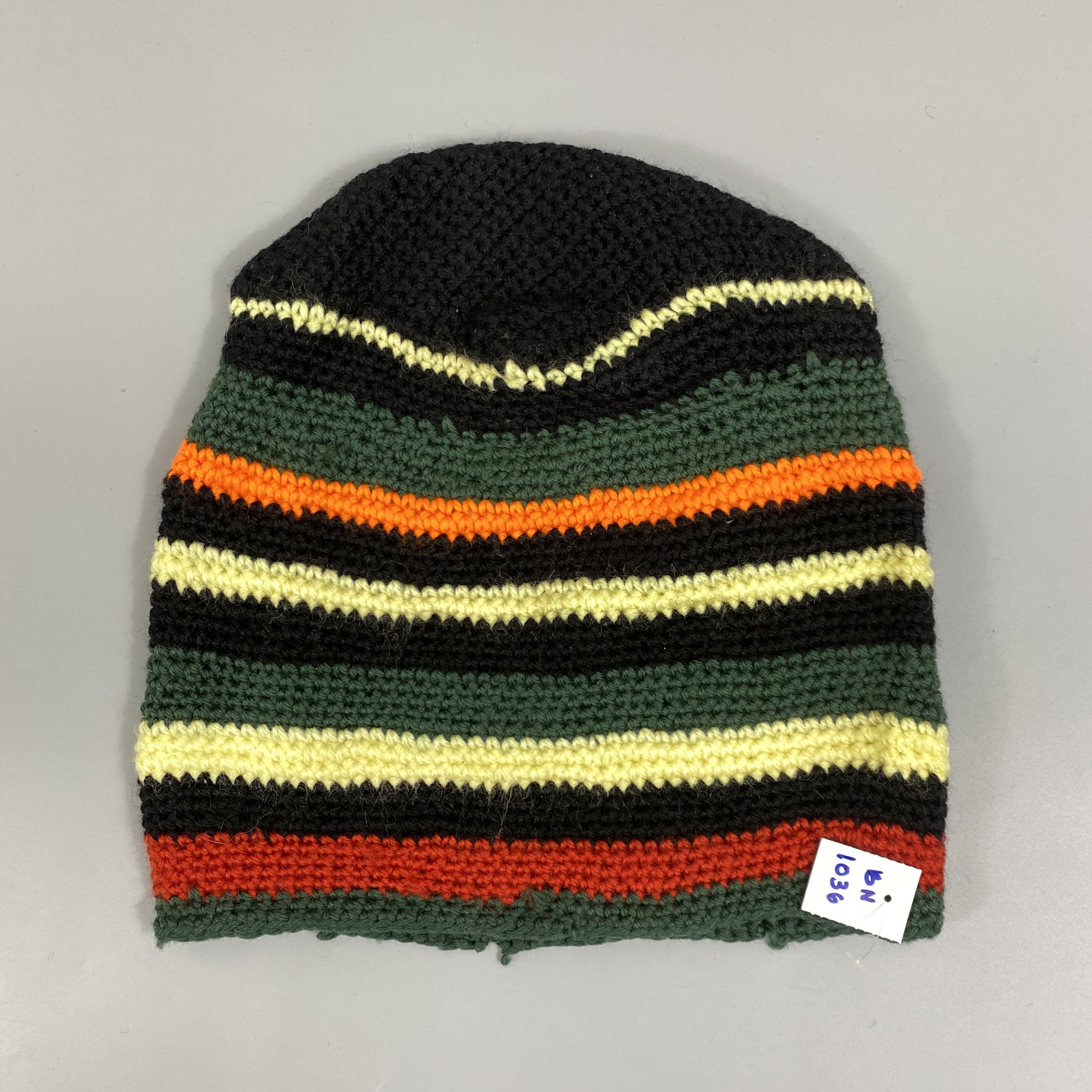 Japanese Brand Vintage Striped Slouchy Beanie Hats -BN1036 Size ONE SIZE - 6 Thumbnail