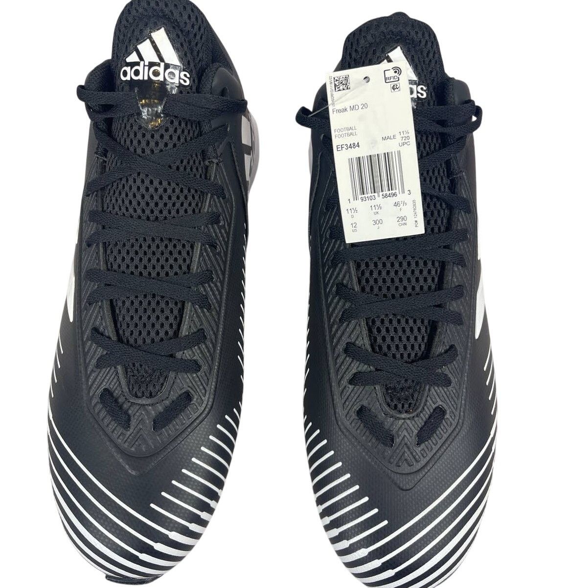 Adidas Adidas Freak MD 20 Black White Football Cleats Mens Size 12 Size US 12 / EU 45 - 8 Thumbnail