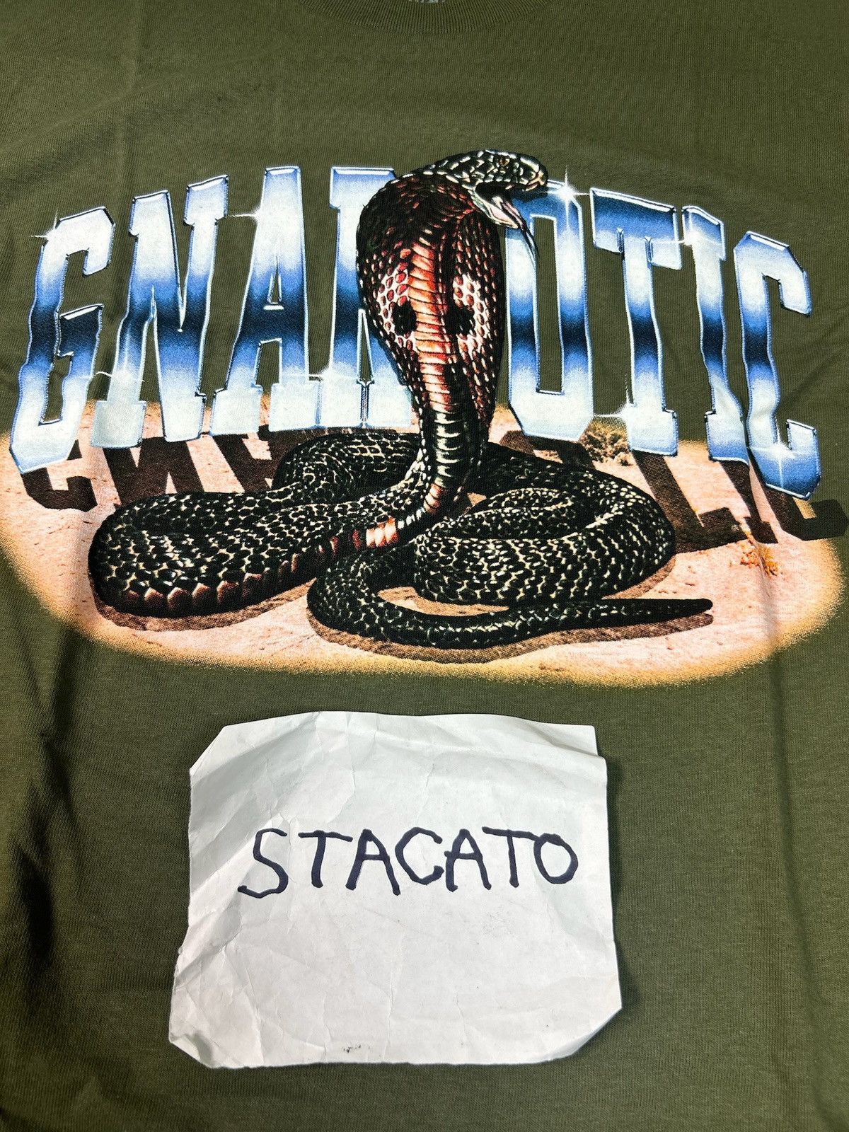 Gnarcotic × Rap Tees Gnarcotic Lil Gnar King Cobra Tee Green Size US S / EU 44-46 / 1 - 3 Thumbnail