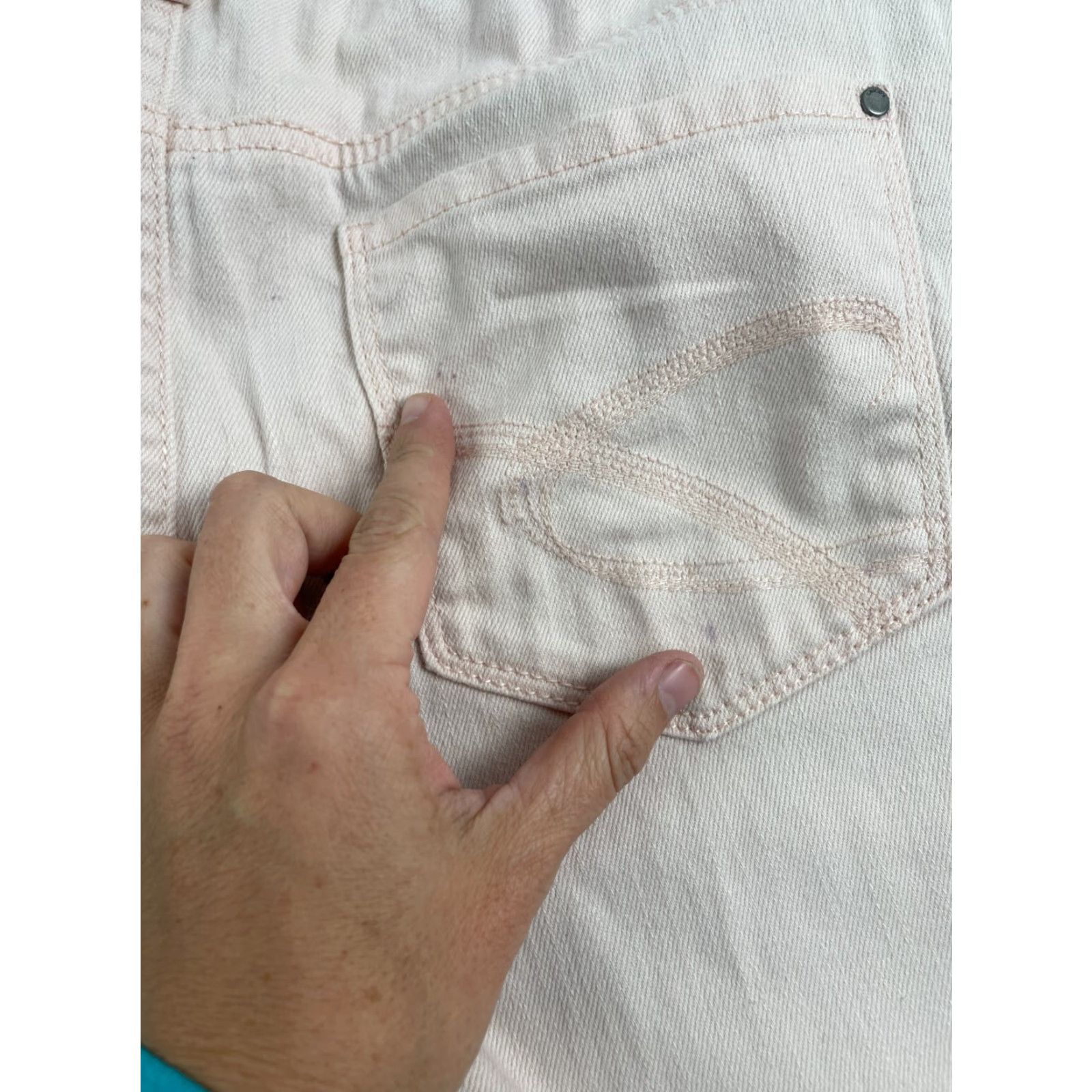 Vintage Chico's Platinum Jeans Women's Size 1 Denim Pants Light Wash High Rise Pockets Size 25" / US 0 / IT 36 - 7 Thumbnail