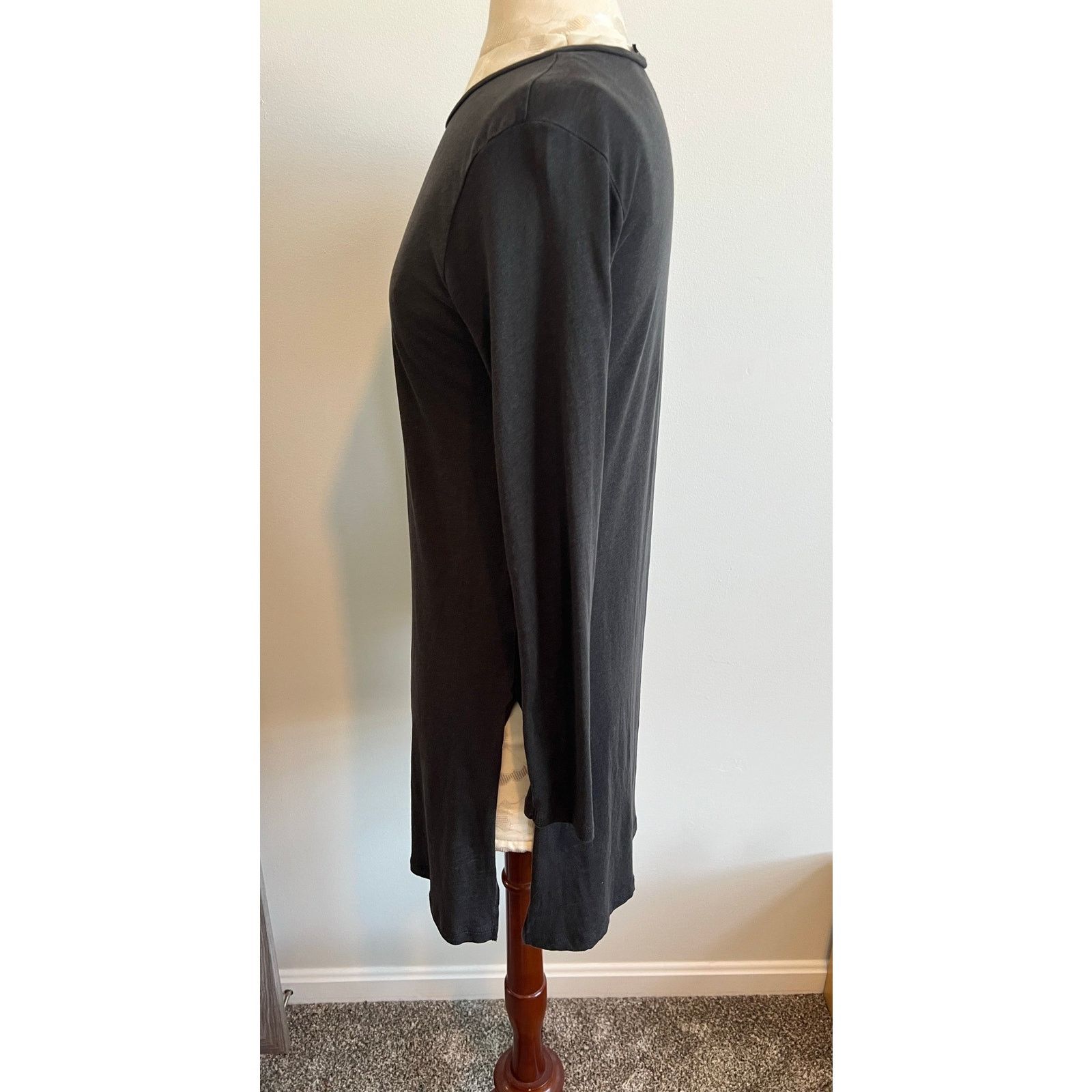 Zara Zara Women’s Long Sleeve Basic Gray Tunic Medium Size M / US 6-8 / IT 42-44 - 4 Thumbnail