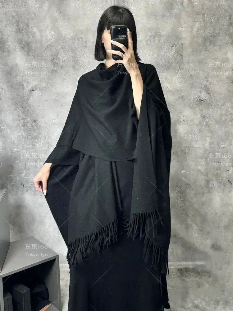 Yohji Yamamoto Yohji Yamamoto Pour Homme 24AW Laine Scarf-2505 Size ONE SIZE - 4 Thumbnail